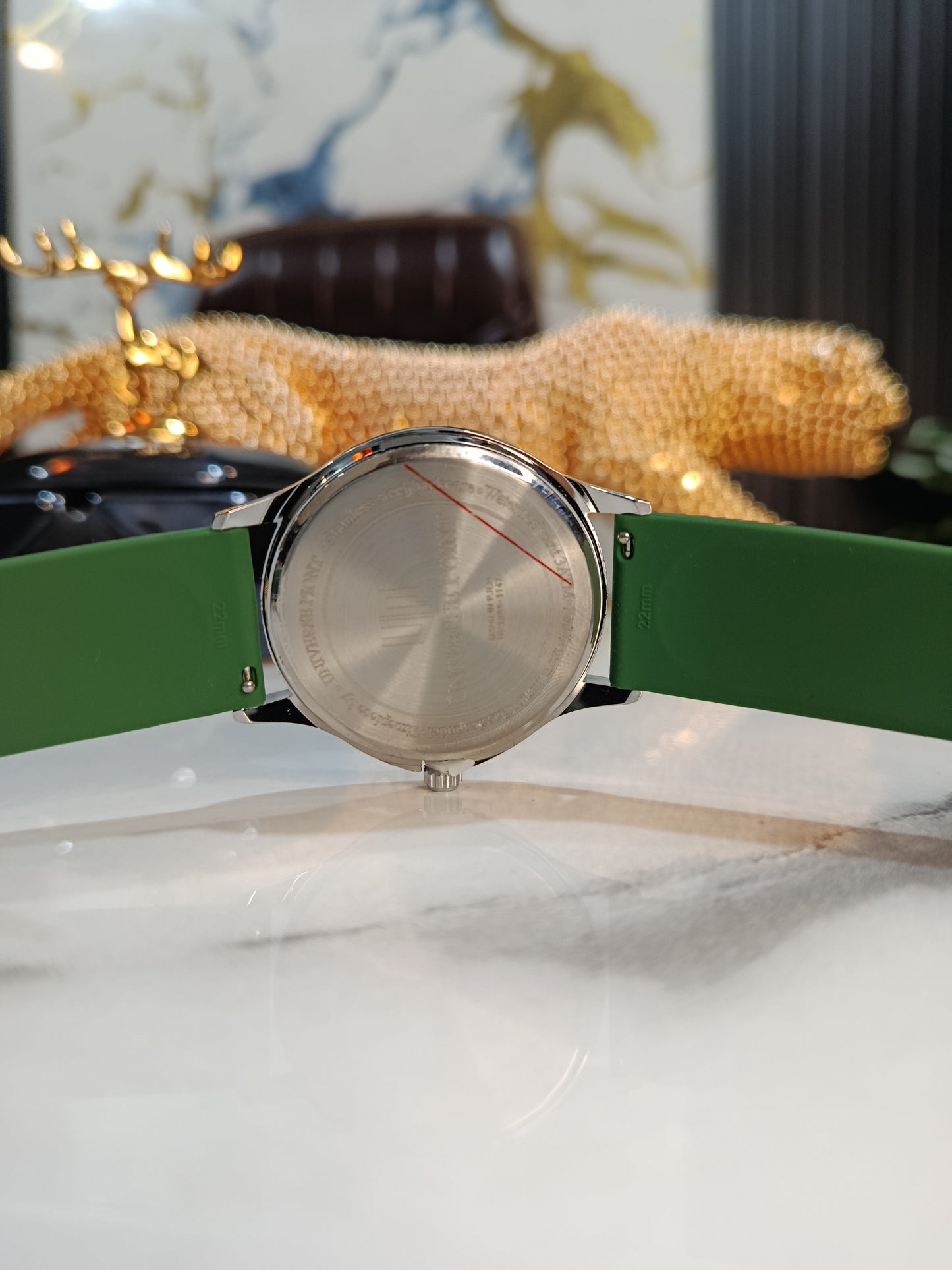 Universe Point Green Dial with green Silicone Strap Watch