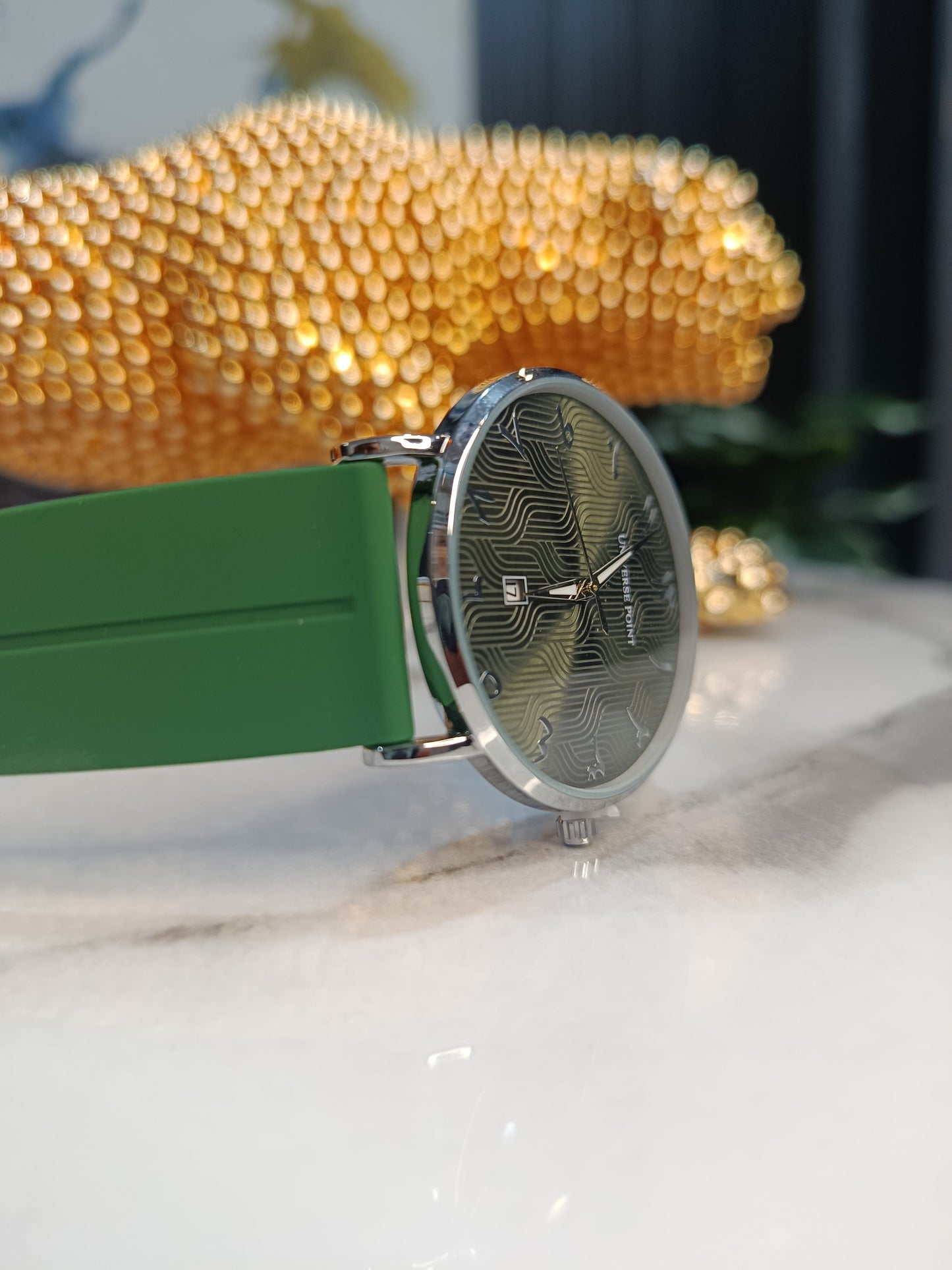 Universe Point Arabic Green Dial Men's Watch