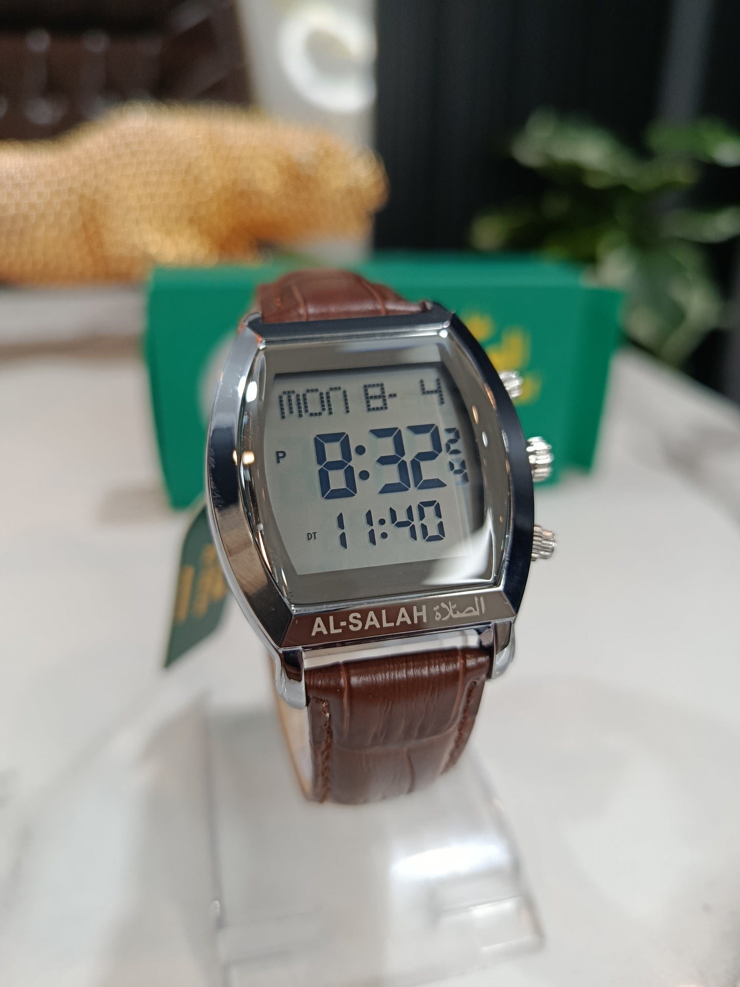 Al Salah Digital leather Strap Watch Al3336