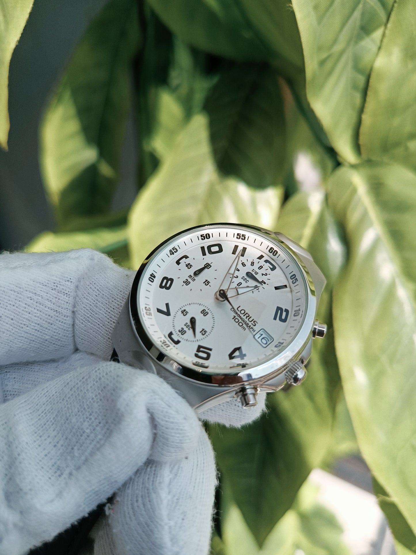 Lorus By Seiko Chronograph Leather Strap Men's watch