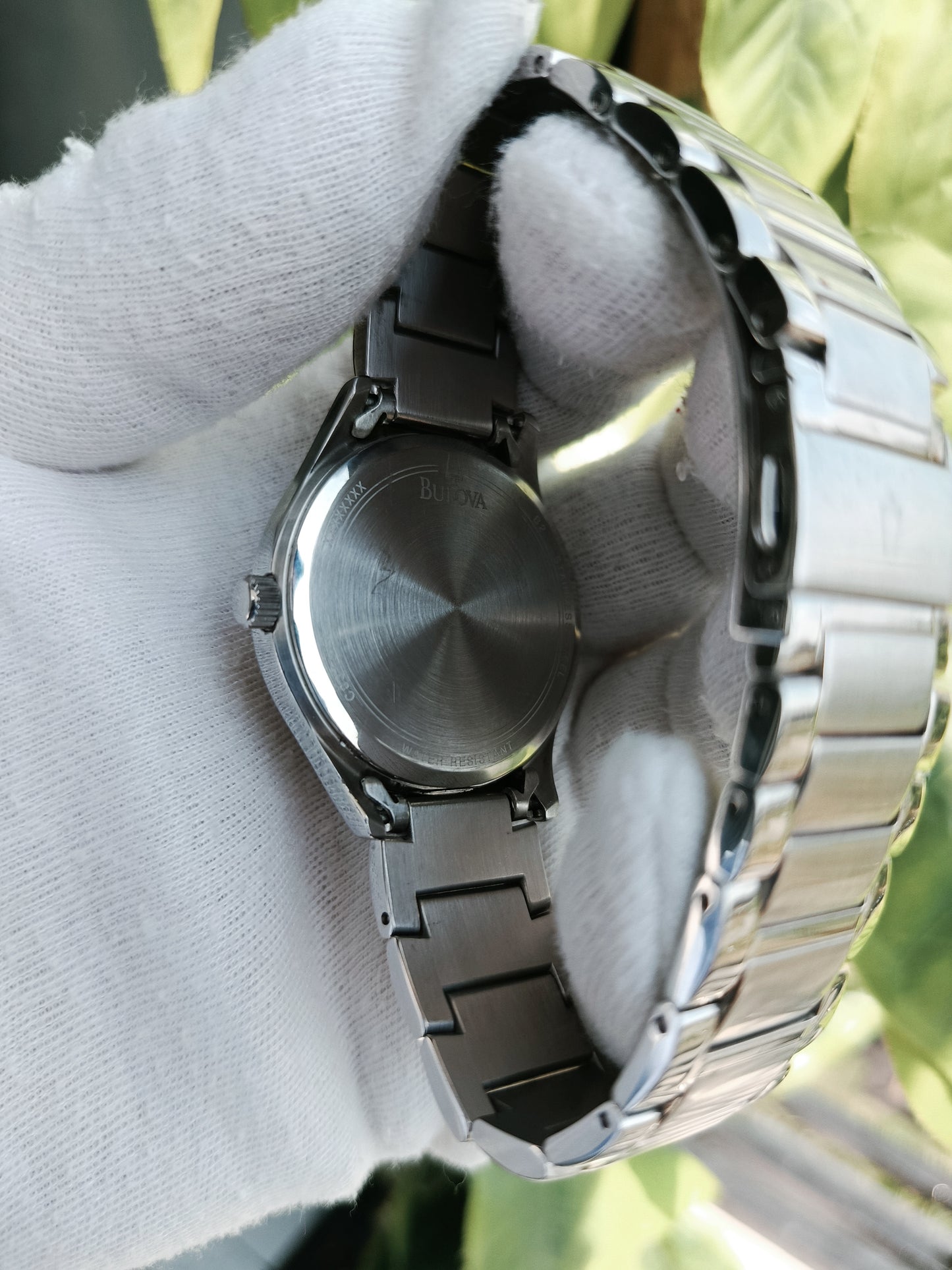 Bulova 96B184 Men’s Stainless Steel Black Dial Quartz Analog Watch