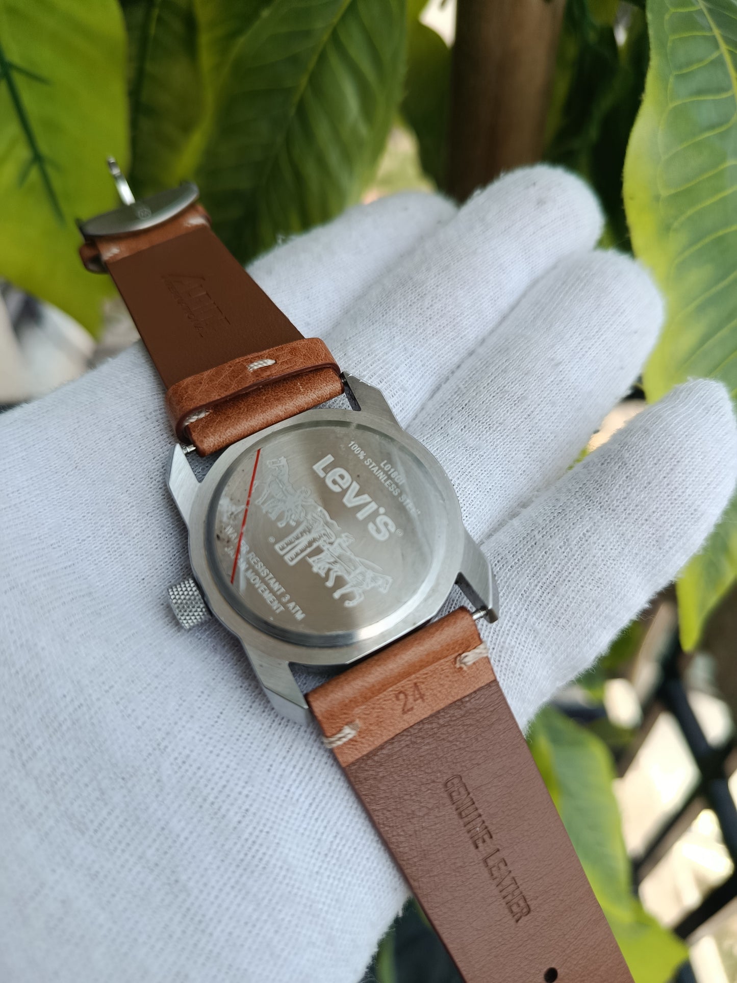 Levis Vintage Classic Brown Leather Strap Men's watch