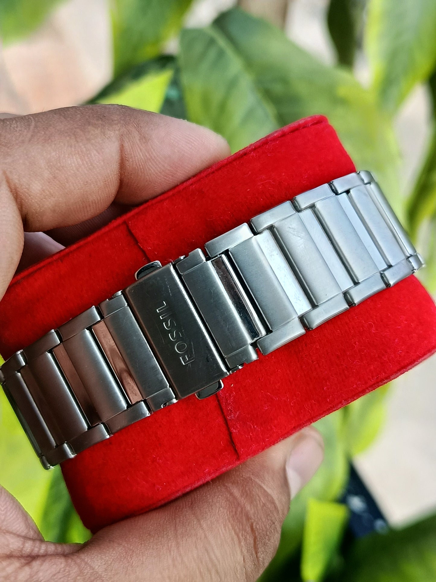 Fossil Evanston BQ2610 – Men’s Silver Stainless Steel Black Dial Chronograph Quartz Watch