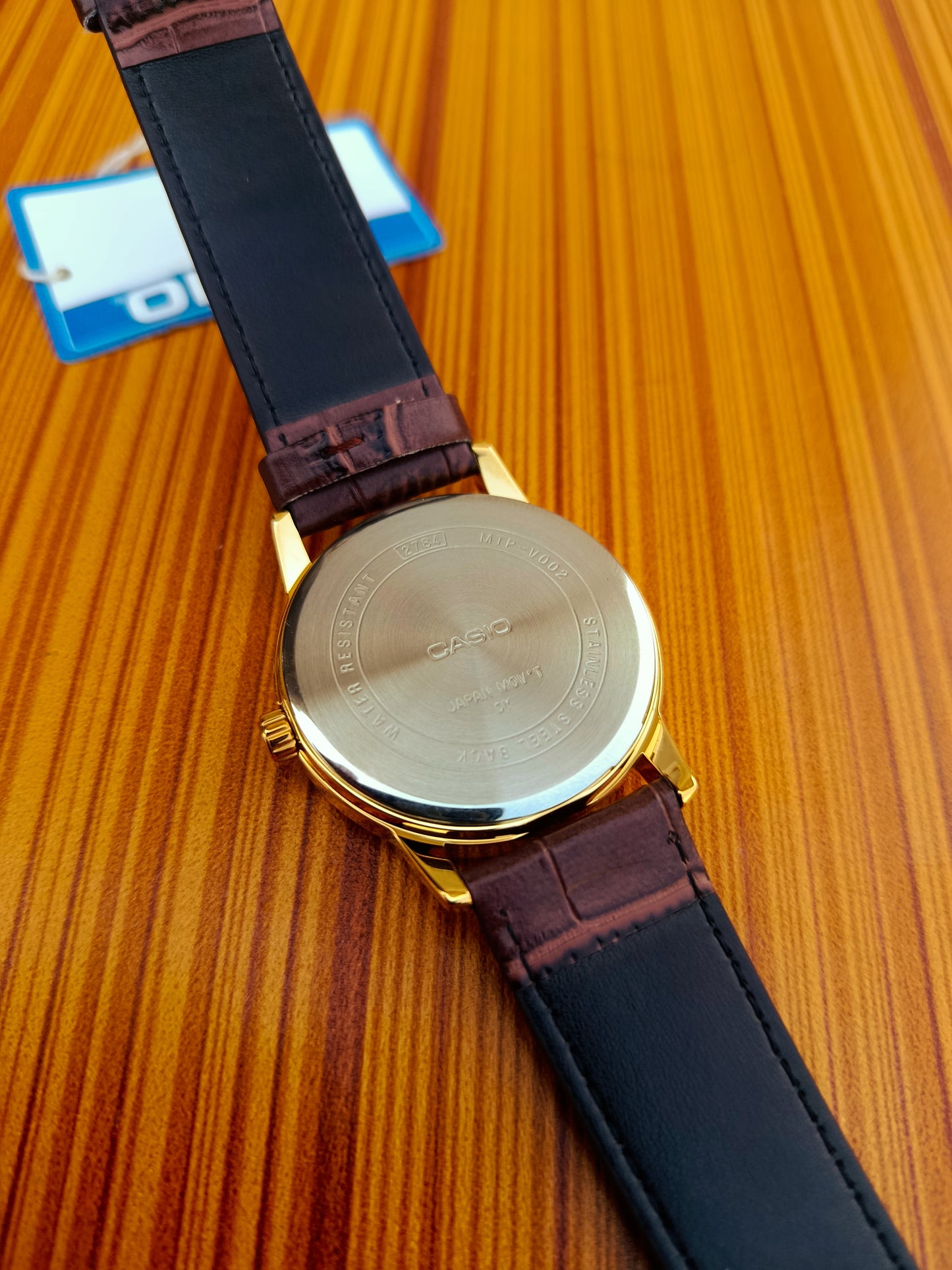 Casio MTP-V002GL-1BUDF | Classic Black Dial with Gold Case | Premium Leather Men’s Watch