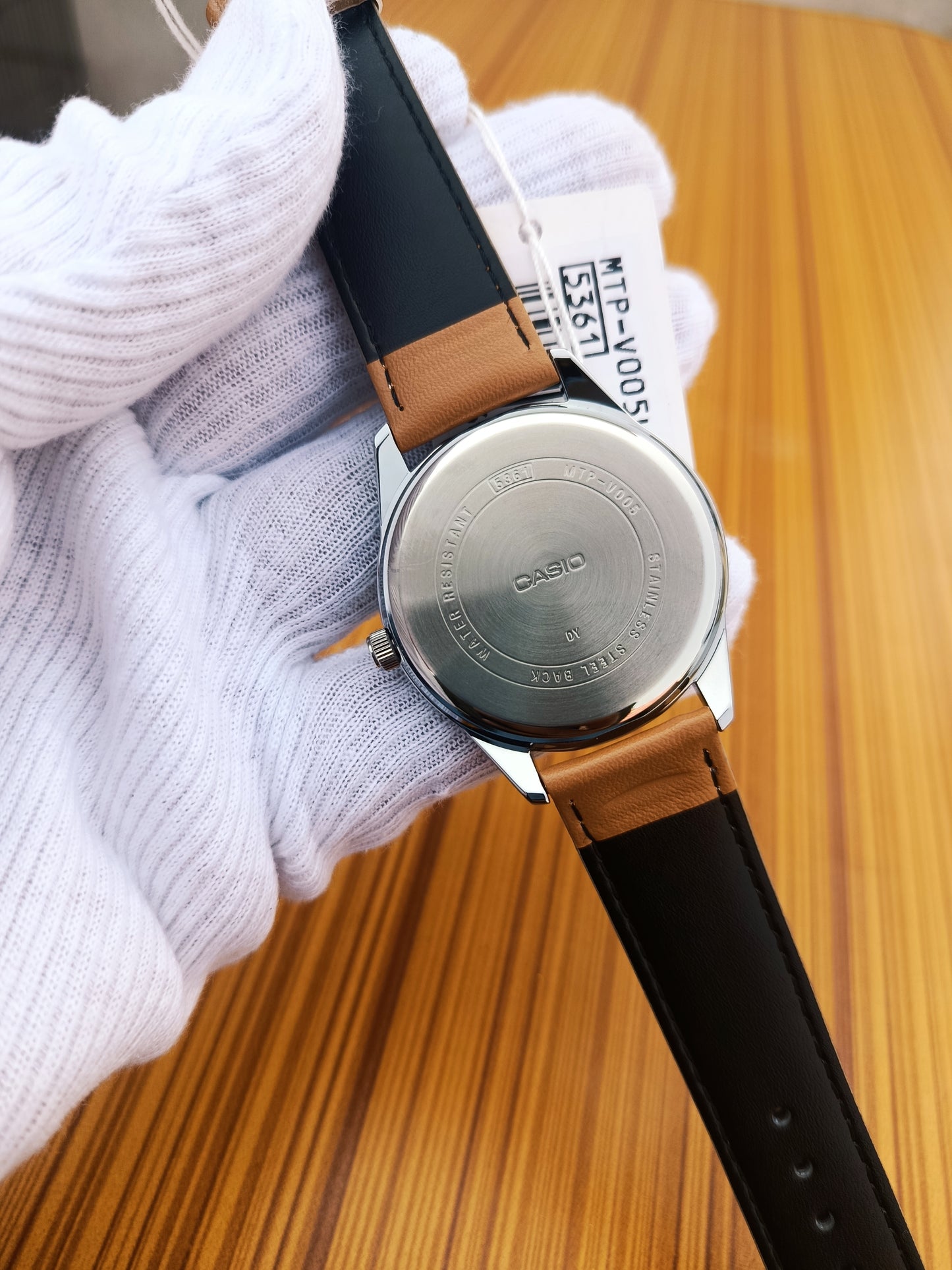 Casio MTP-V005L-2B4 – Classic Blue Dial Leather Strap Men’s Watch