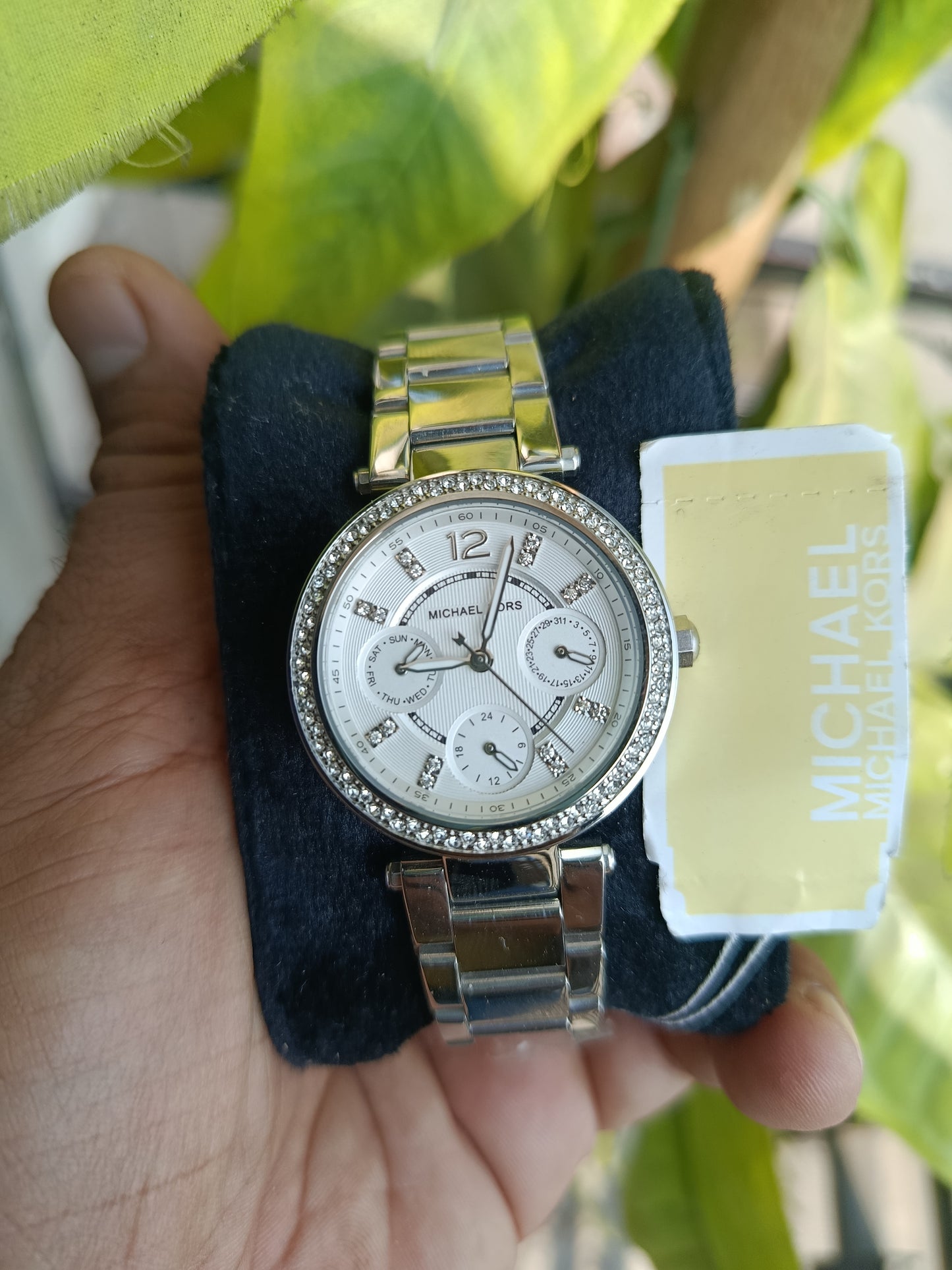 Michael Kors MK5615 Parker Silver Women’s Watch | Crystal Bezel | Stainless Steel Bracelet