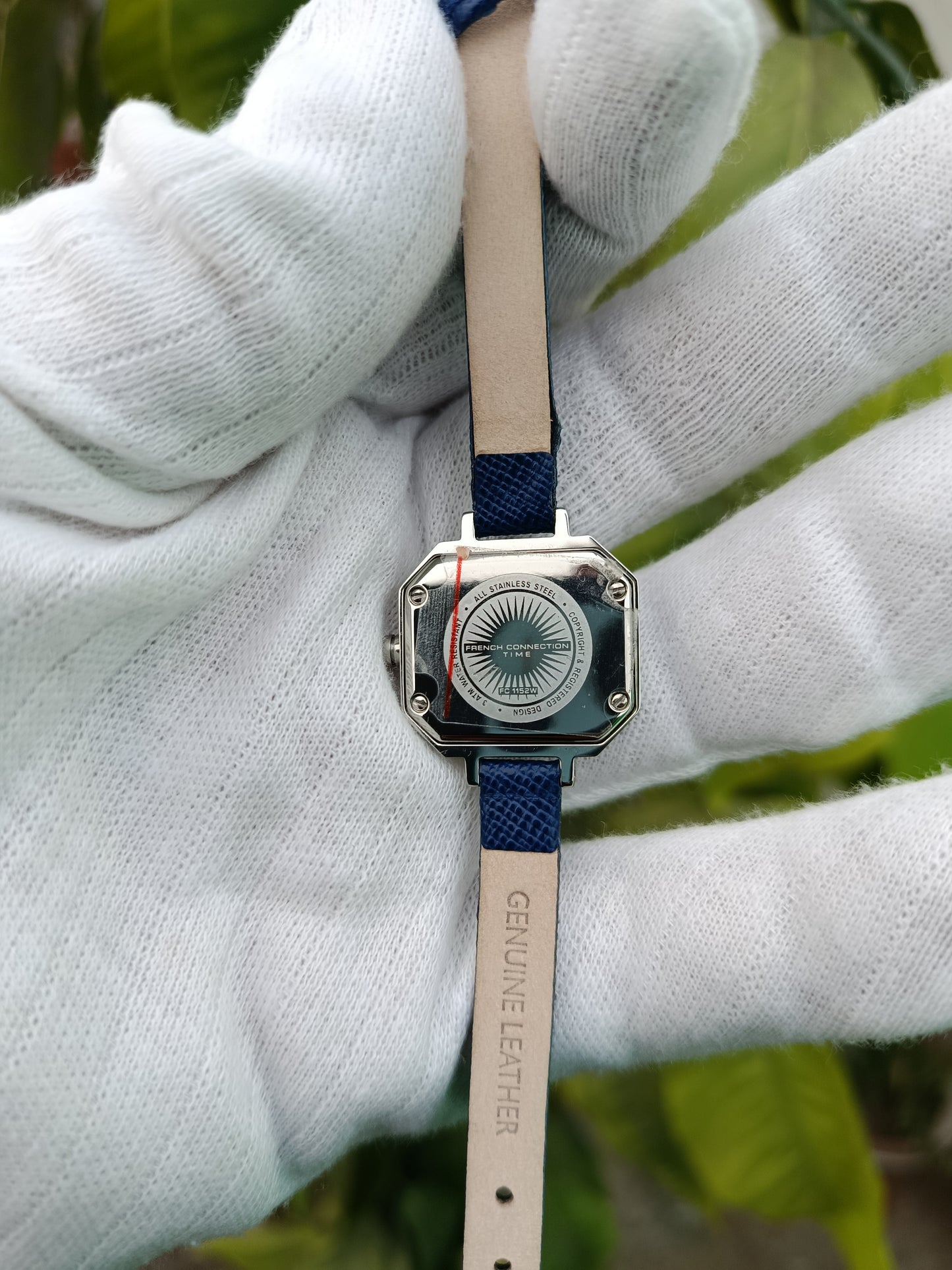 French Connection Women's Watch Blue Leather Strap