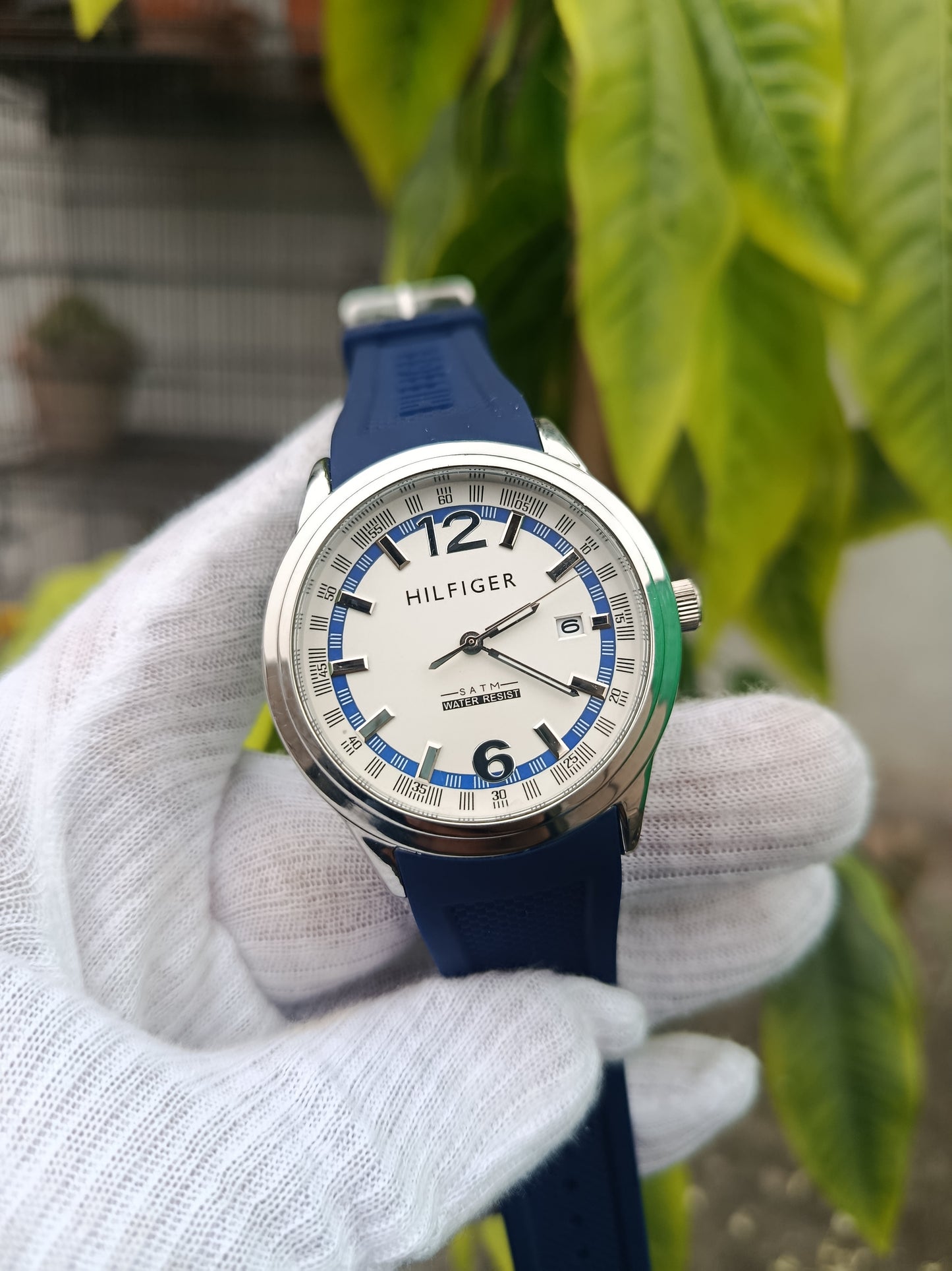 Tommy Hilfiger Stainless Steel Silver Case Branded Watch For Men