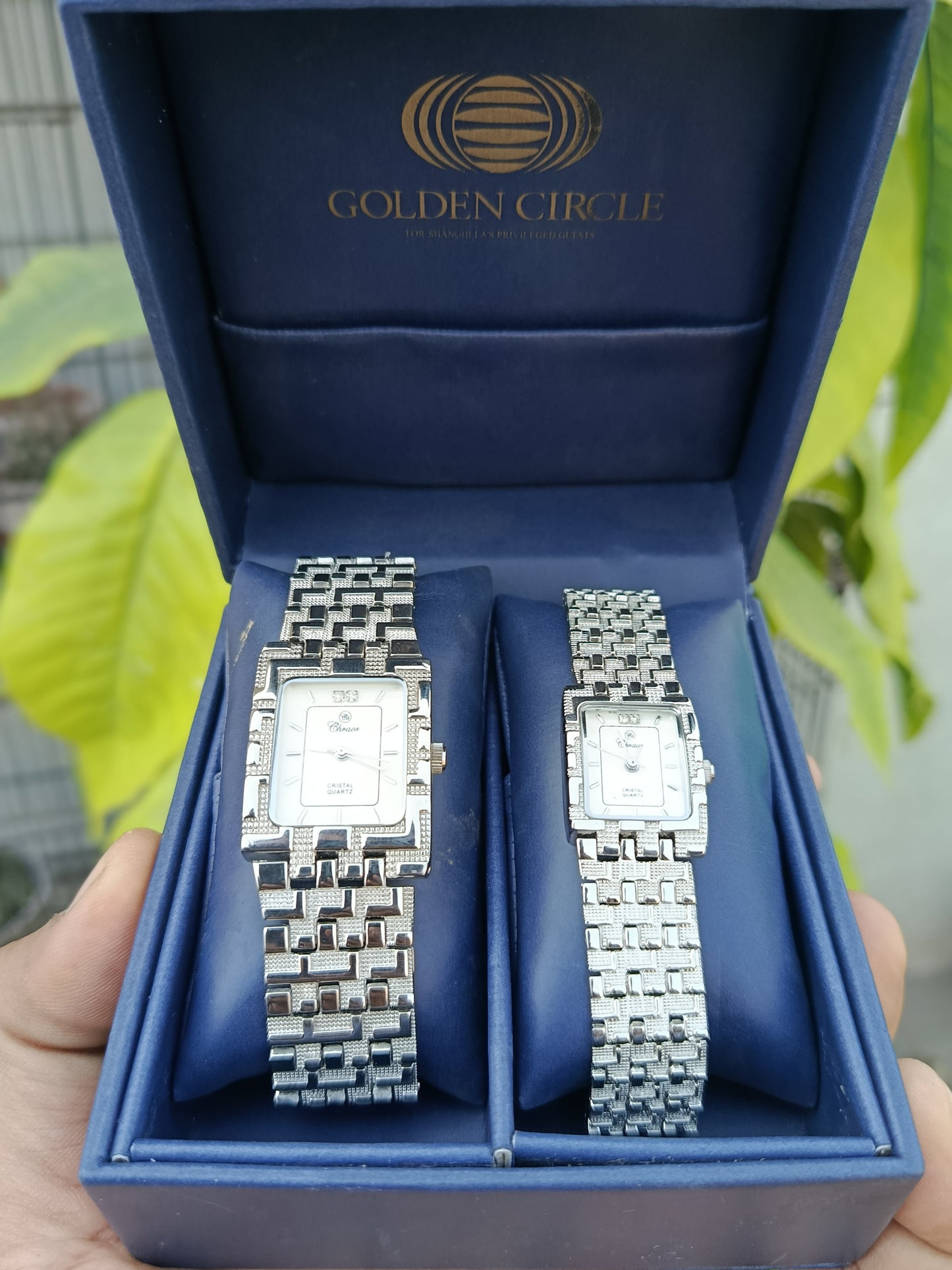 Pair Men's and Women's Crystal Charok Watch