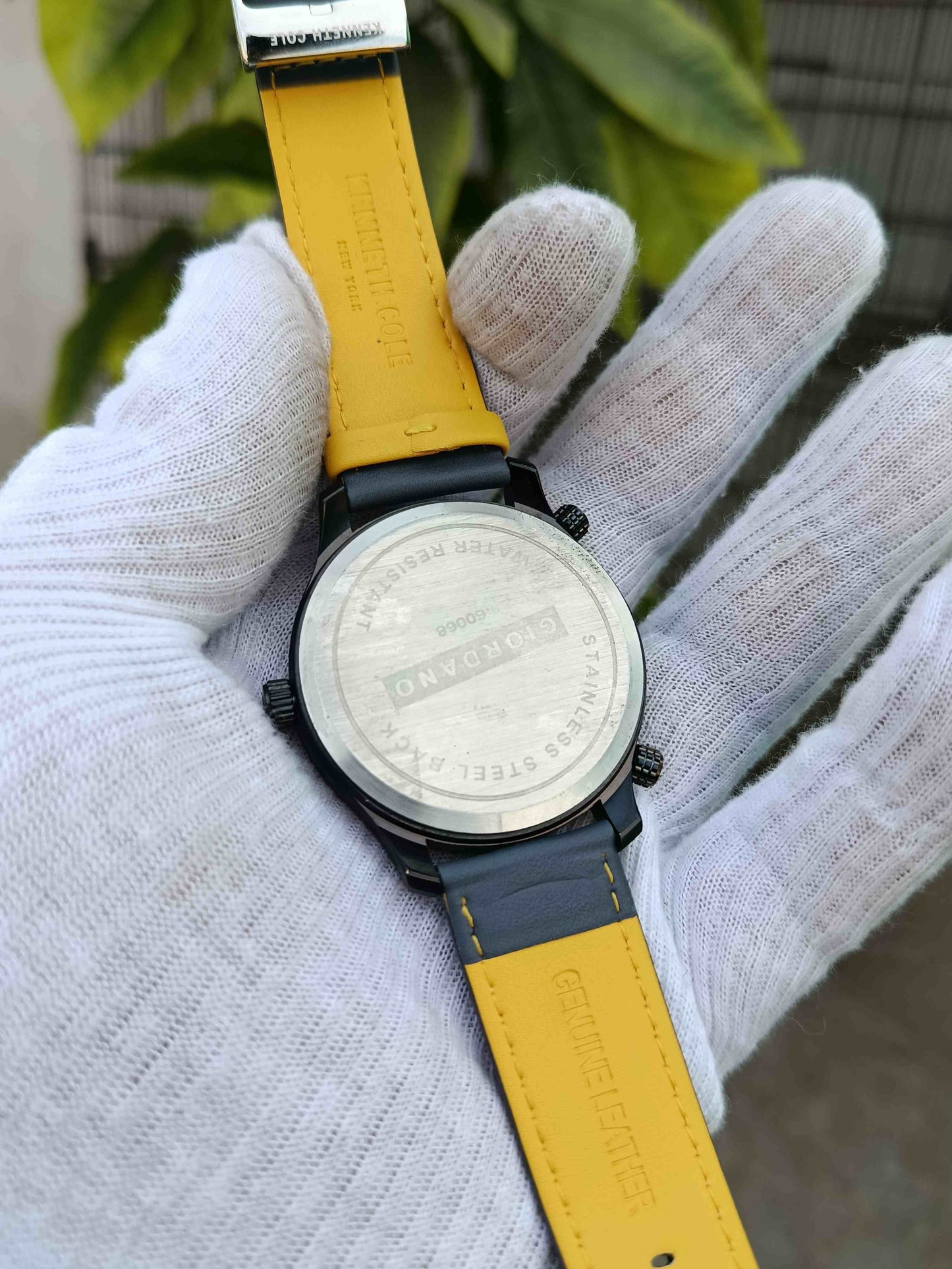 Giordano Dual-Time Carbon Fiber Edition – Matte Black & Yellow