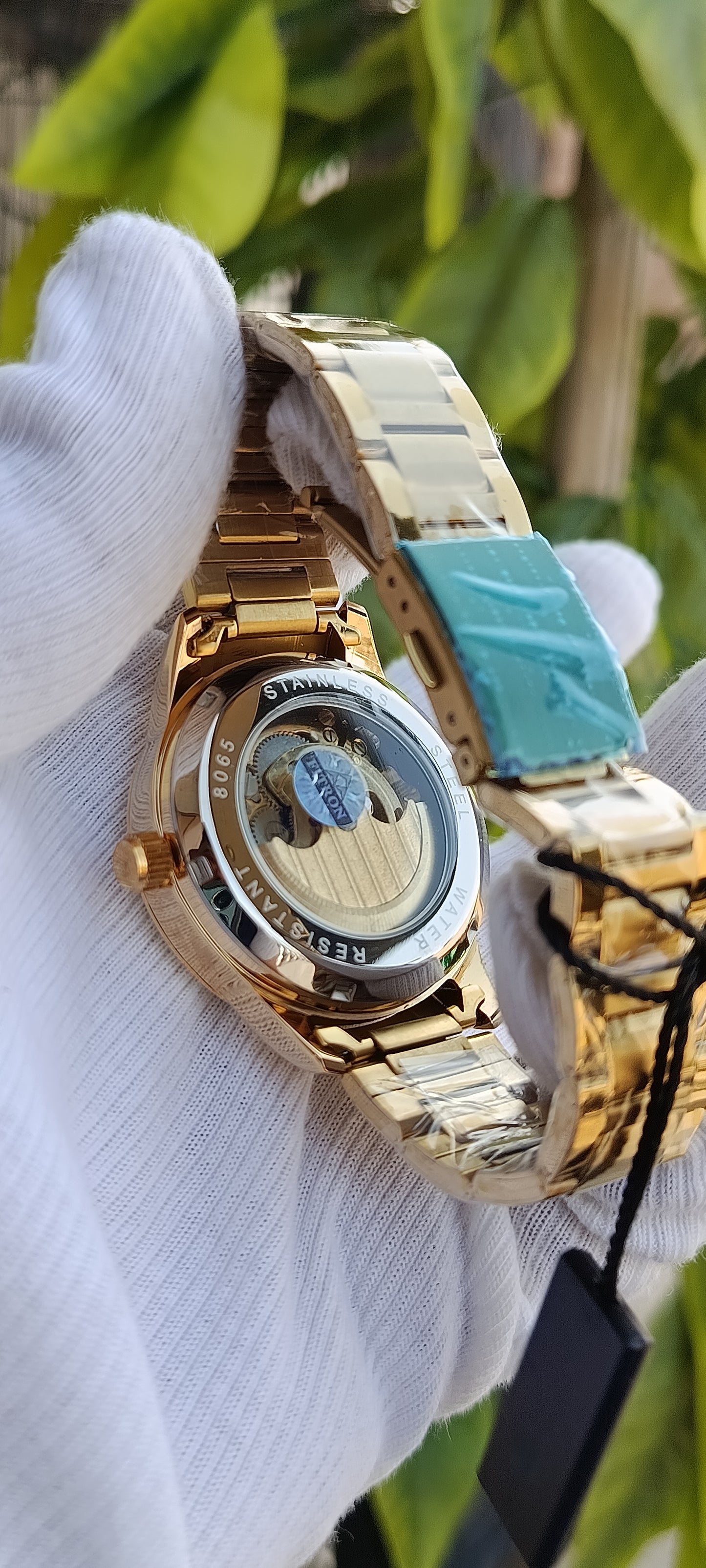 Fitron Men's Full Gold Colour Moonphase Watch