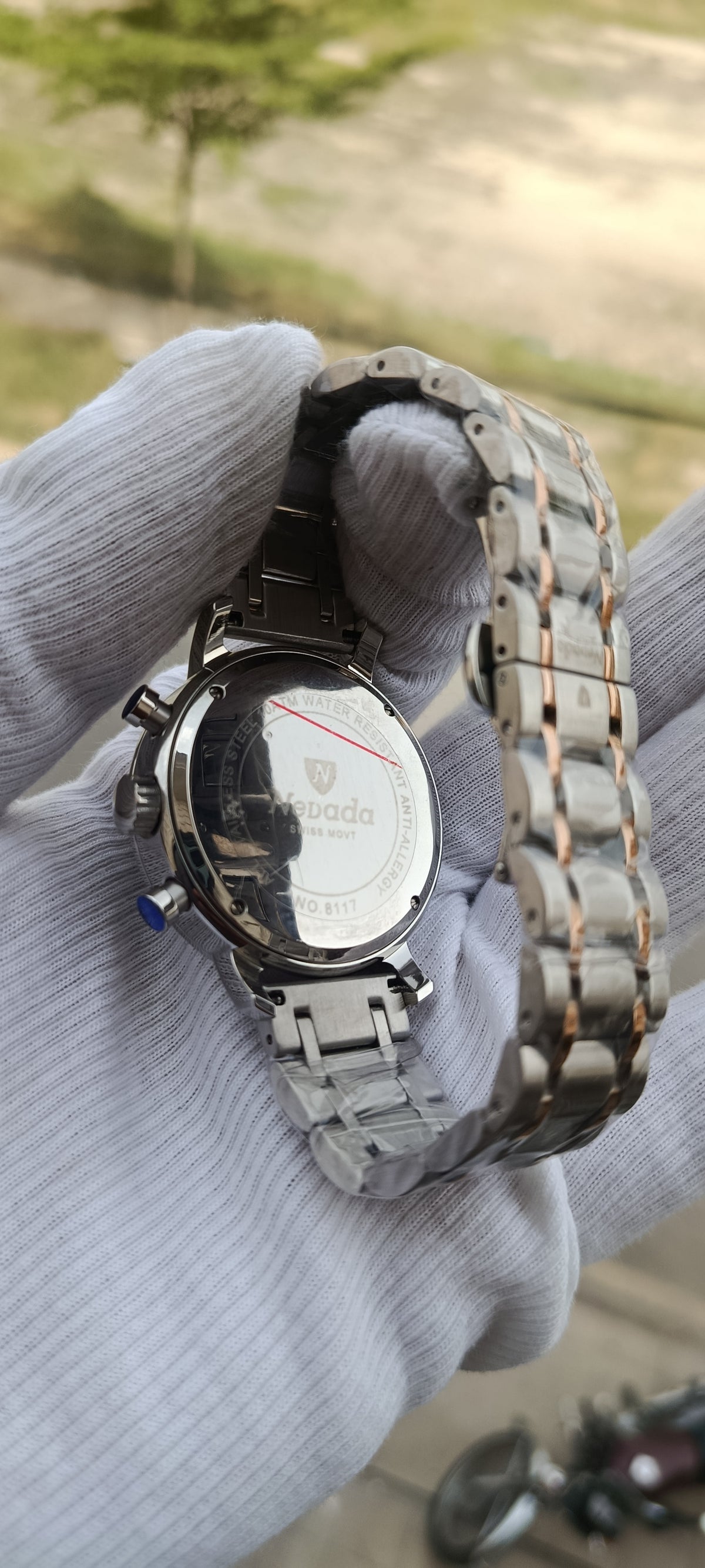Nevada Double Tone Stainless Steel Men's Watch