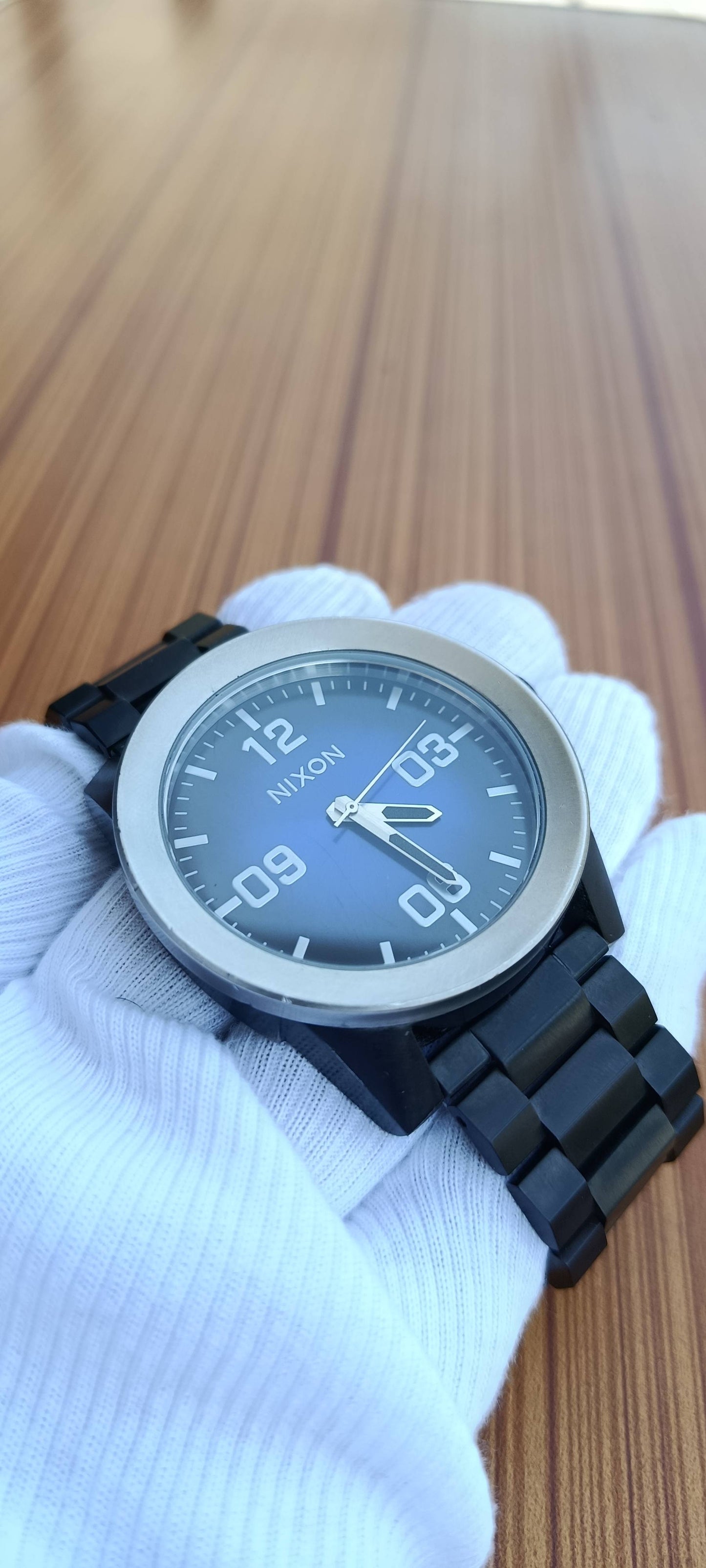 Nixon Corporal SS Blue Ombre Dial Men's Tactical Watch (Model: A346-2655-00)