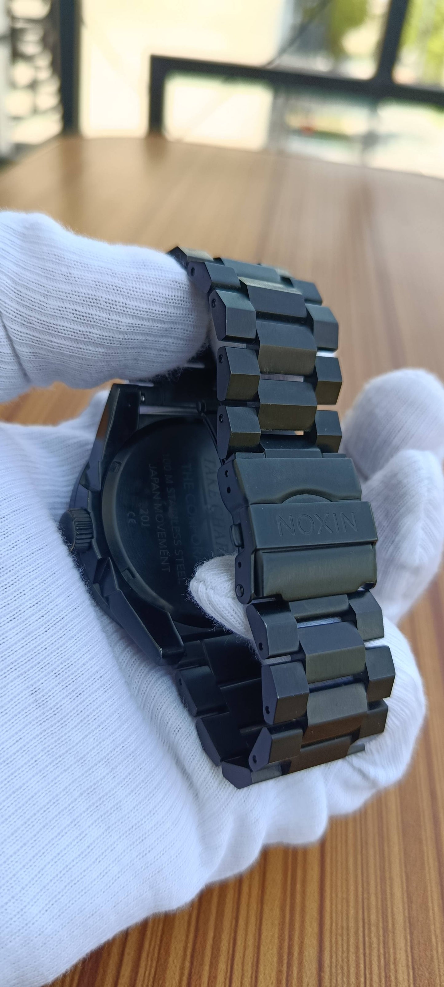 Nixon Corporal SS Black Dial Stainless Steel Men's Heavy Duty Watch (Model: A346-000)