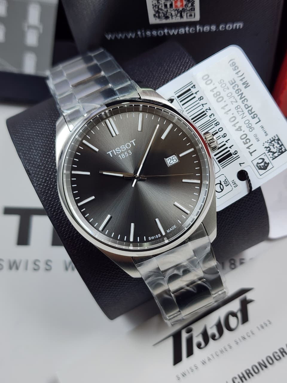 Tissot PR 100 Quartz Grey Dial Men's Watch – T150.410.11.081.00