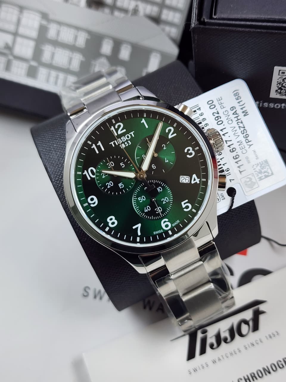 Tissot Chrono XL Classic Green Dial Chronograph – T116.617.11.092.00