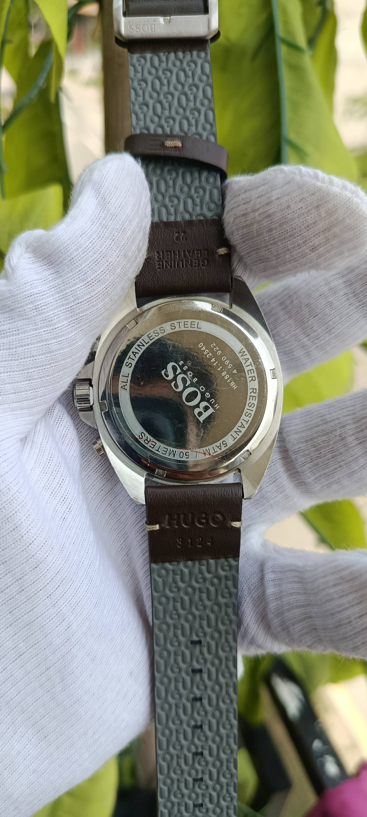 Hugo Boss Driver Chronograph Men's Watch 1512880 – Silver Dial & Black Leather Strap