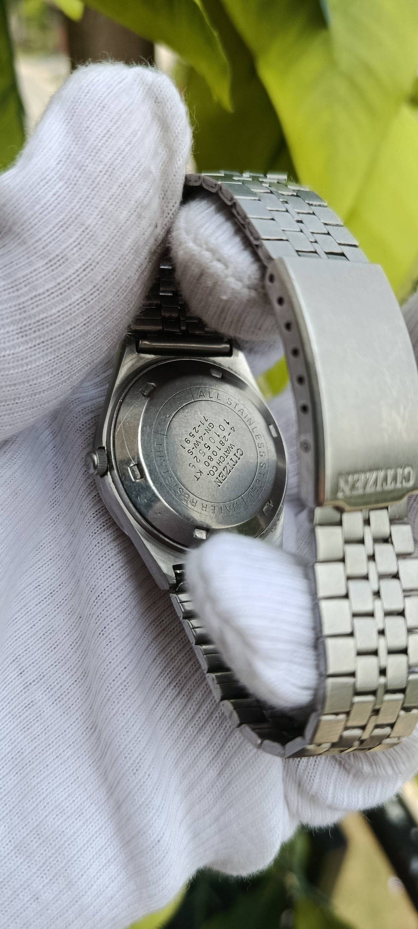 Vintage Citizen Automatic Watch | Brown Dial, Day-Date, 21 Jewels, Stainless Steel Bracelet, GN-4-S