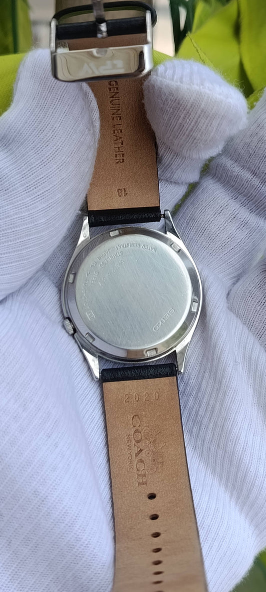 Vintage Seiko 5 Automatic Men's Watch – Brown Dial, Day/Date, 17 Jewels