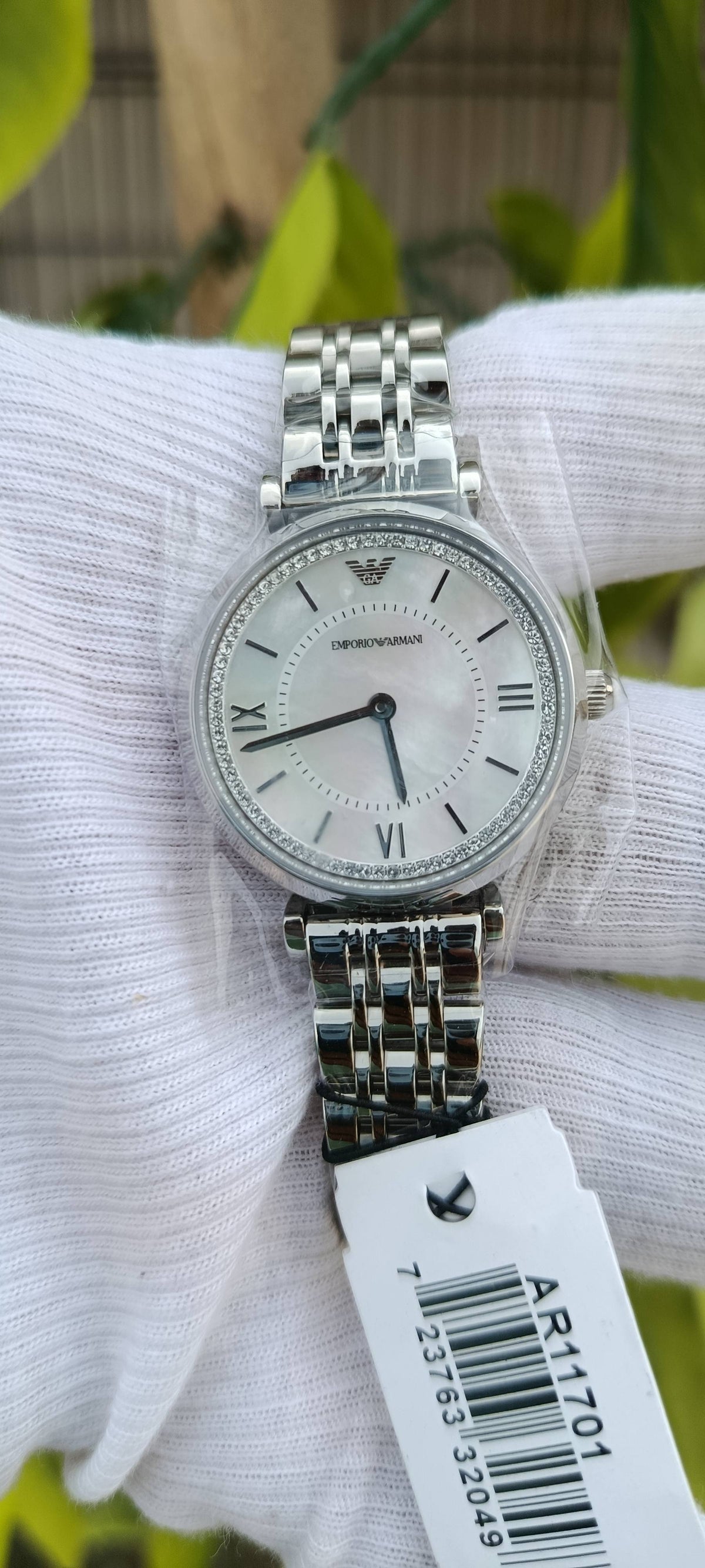 Emporio Armani AR11701 Women's Mother of Pearl Crystal Watch