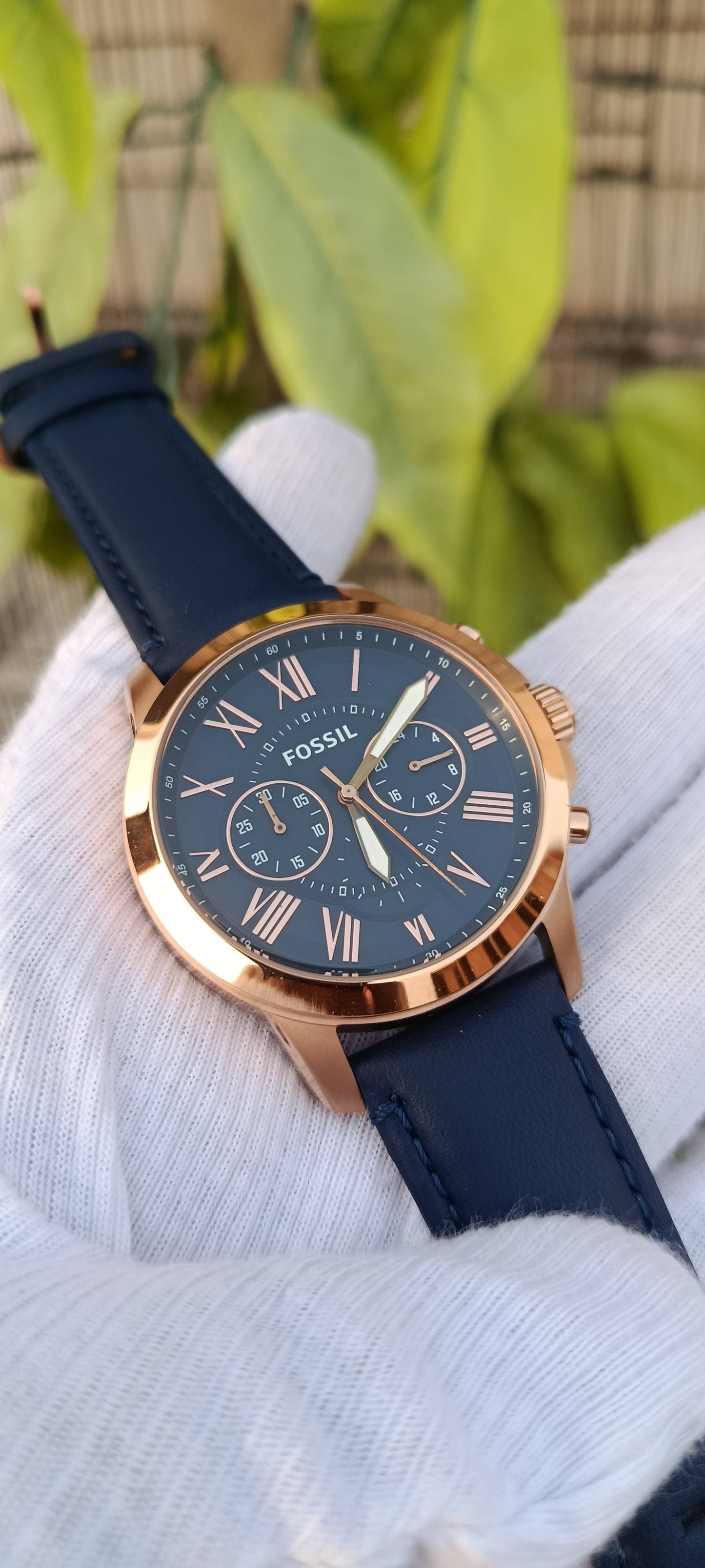 Fossil Grant FS4835 Men's Rose Gold Chronograph Watch