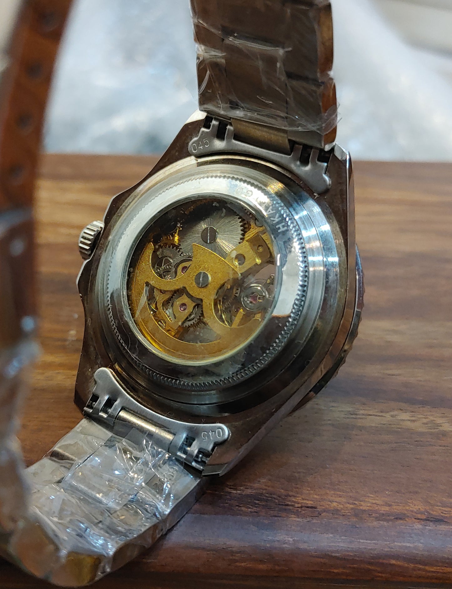 TG Automatic Skeleton Wrist Watch For Men