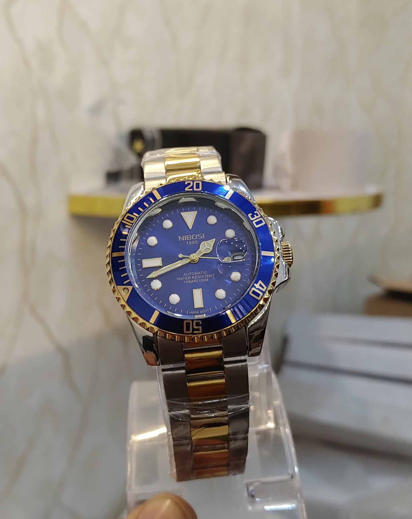 Sin-obi Automatic Two Tone Watch For Men on 30% Sale
