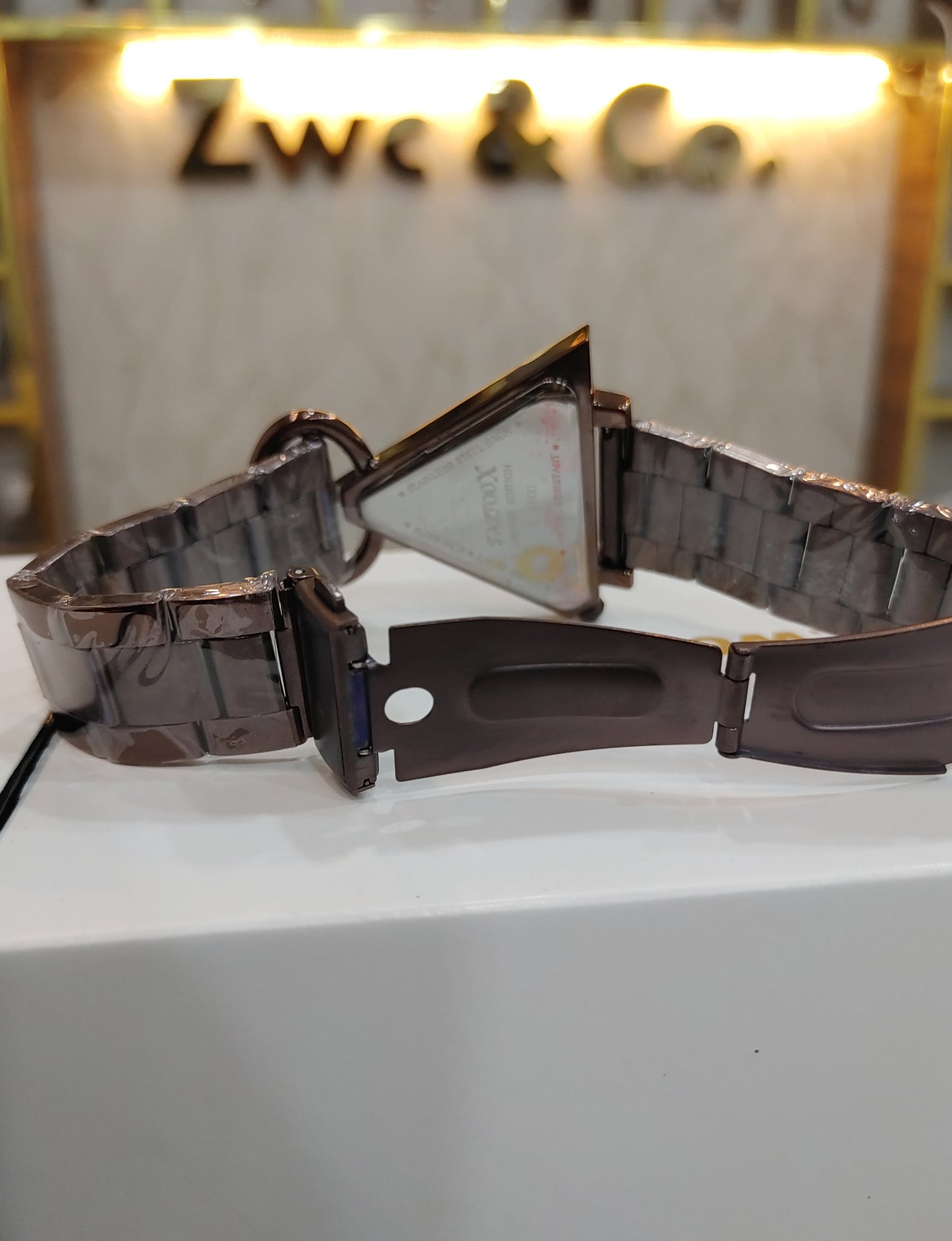 Foubis Watch For Women Triangle Shape