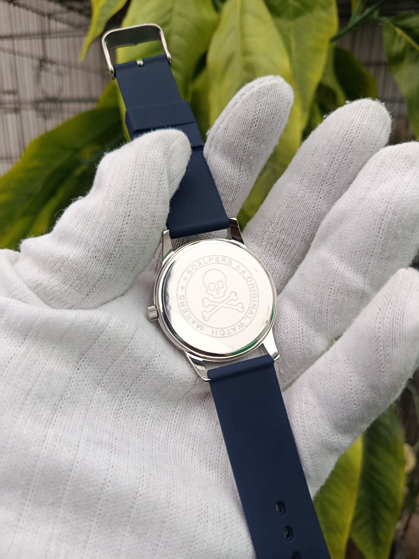 Scalpers Men’s Watch – Dark Blue Dial with Dark Blue Rubber Strap