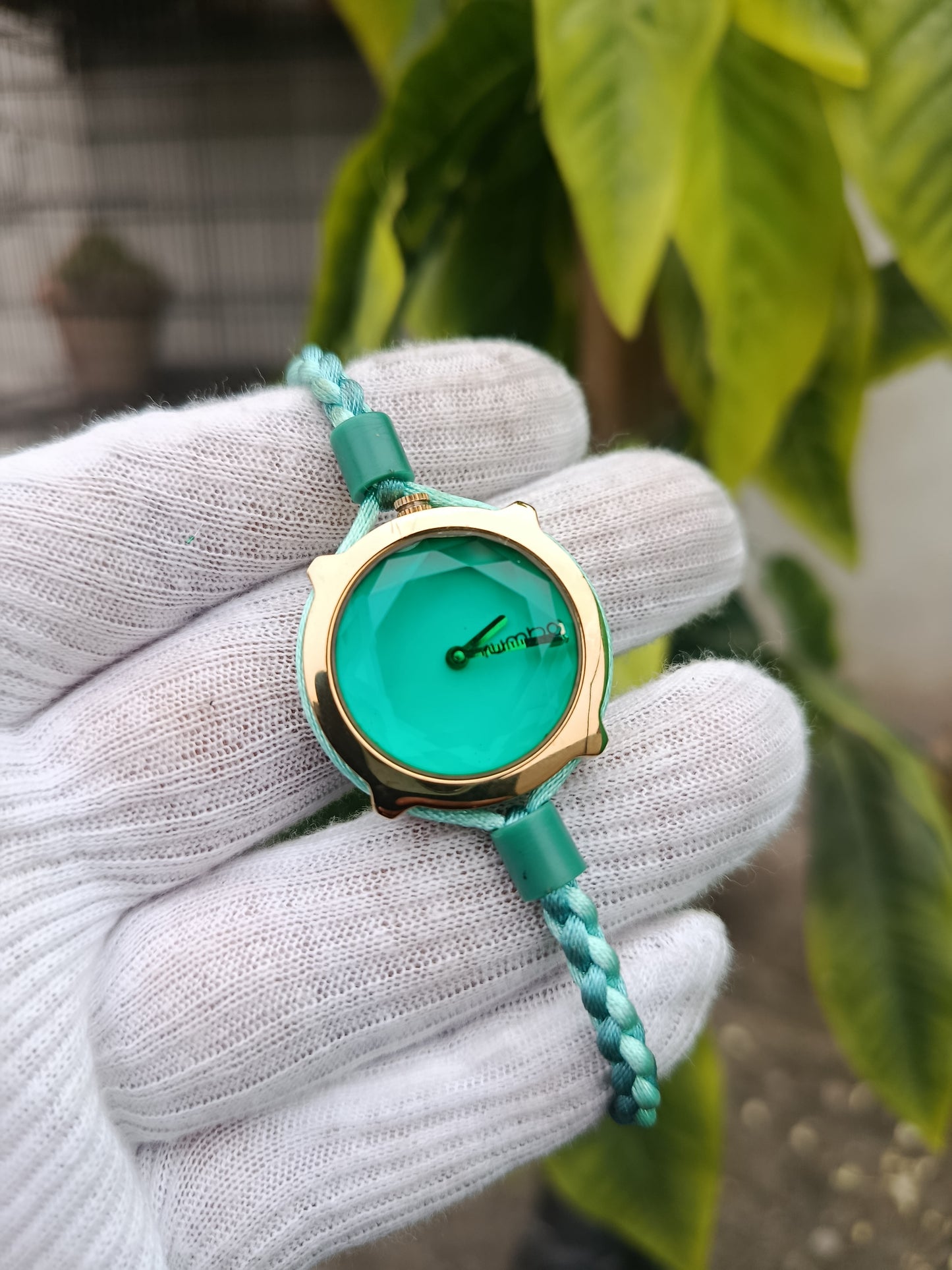 Rumba Time Watch – Turquoise Braided Band