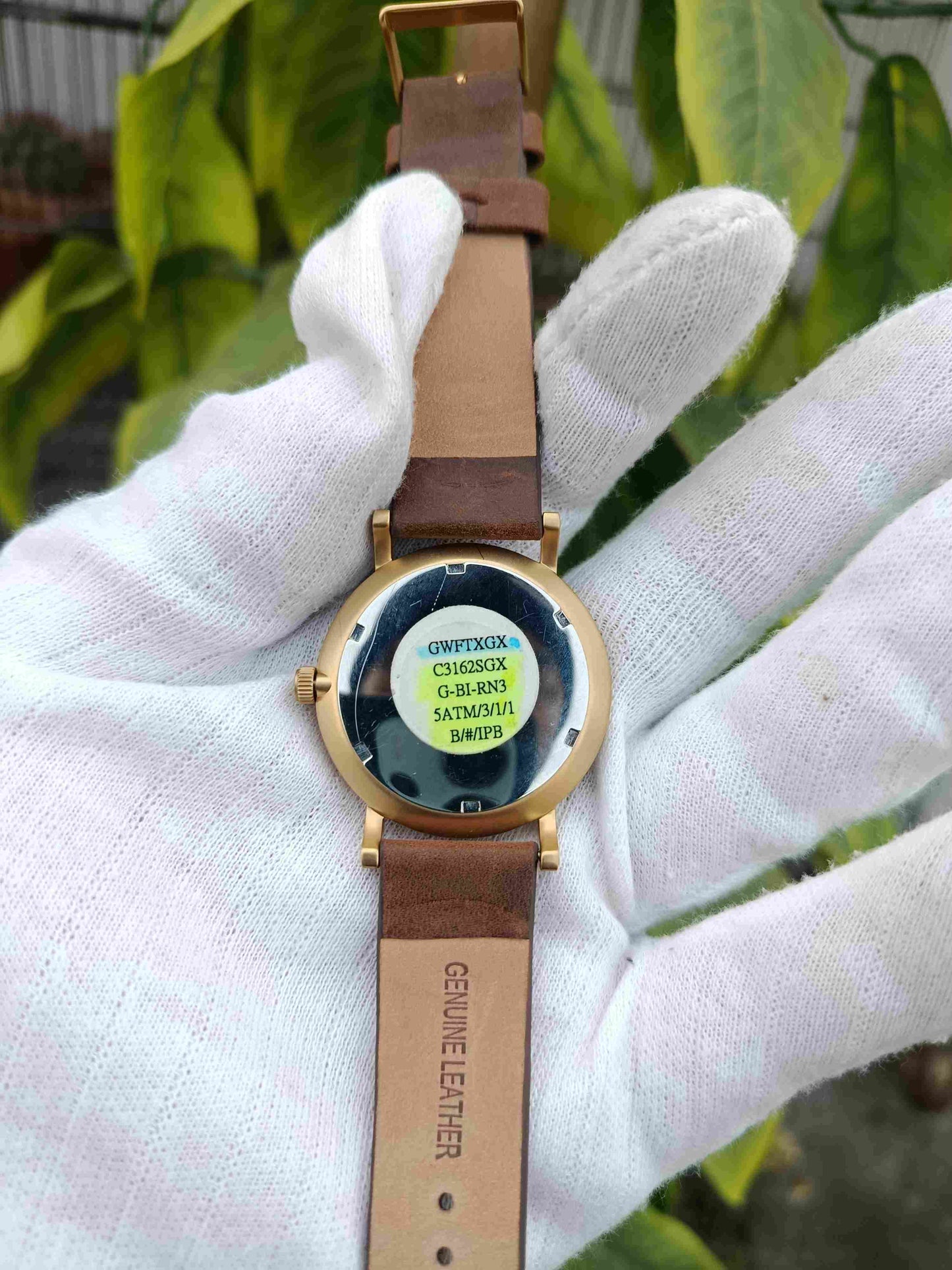 Carly Rex Men’s Watch Black Dial with Brown Leather Strap