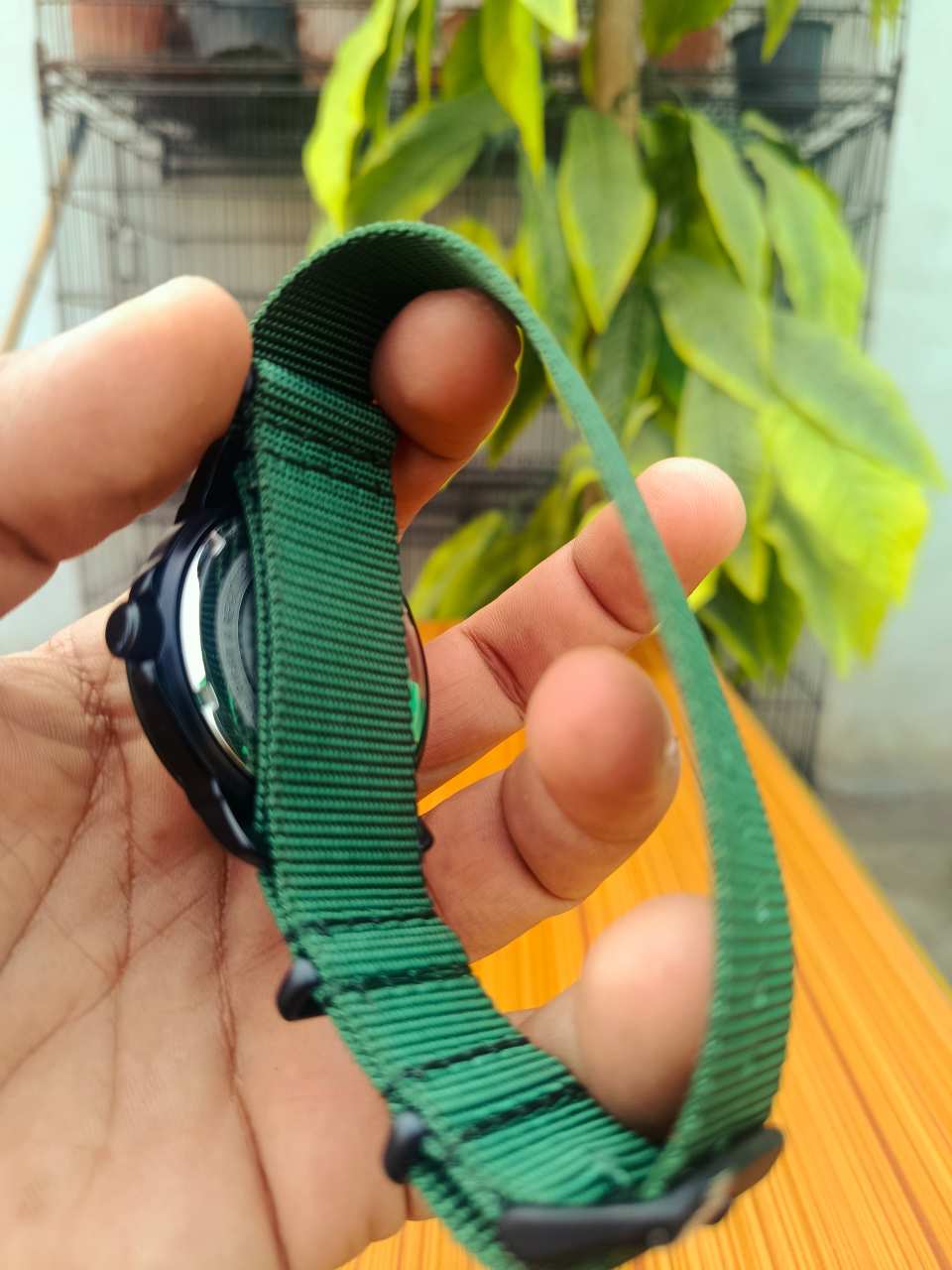 FCUK Gents’ Watch Green Case & Strap with Black Dial (FC1148N)