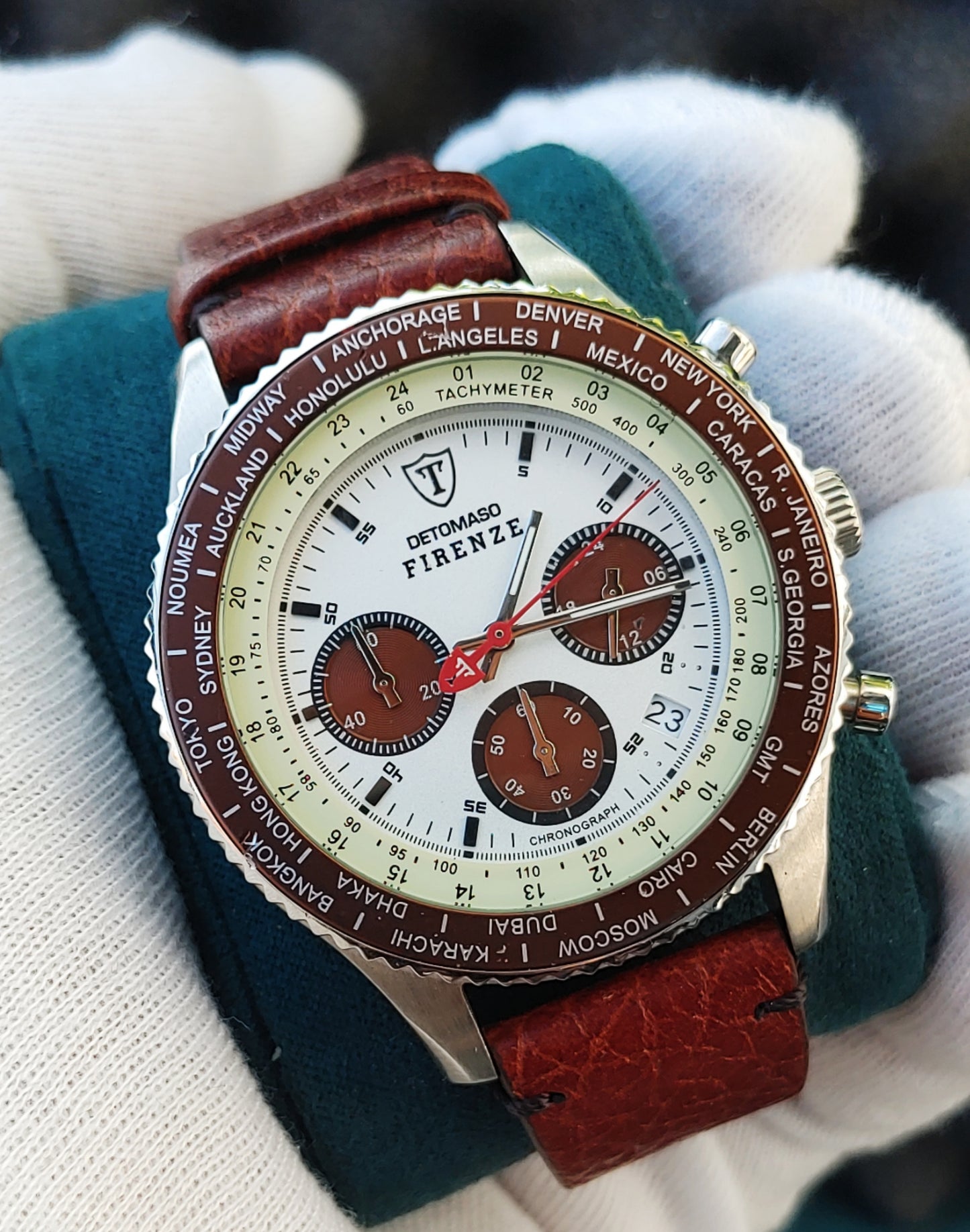 Firenze Detomaso SL162C(BL) Chornograph Watch