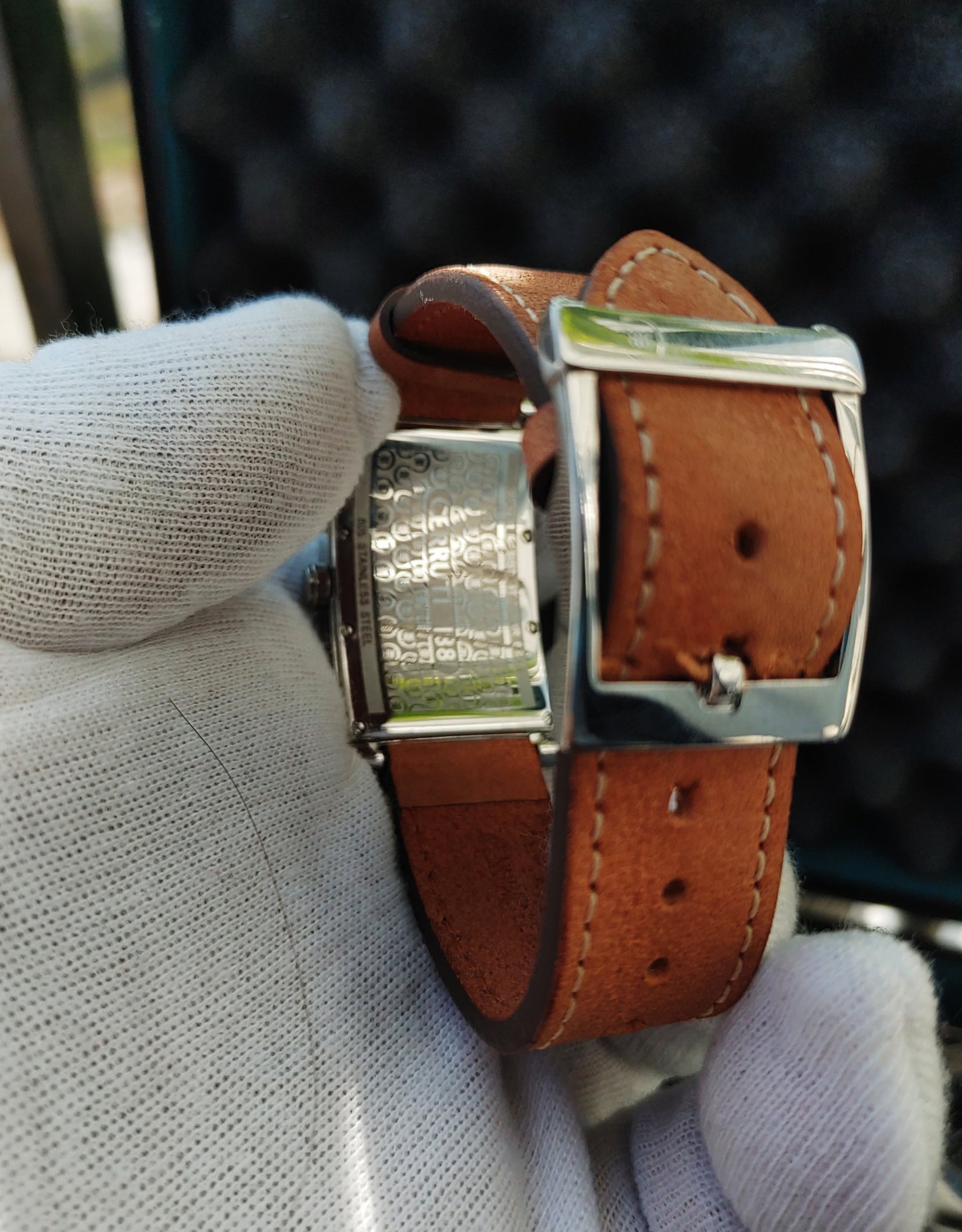 Cerruti 1881 Reference 66342 Sqaure Dial Curved Watch RR Model