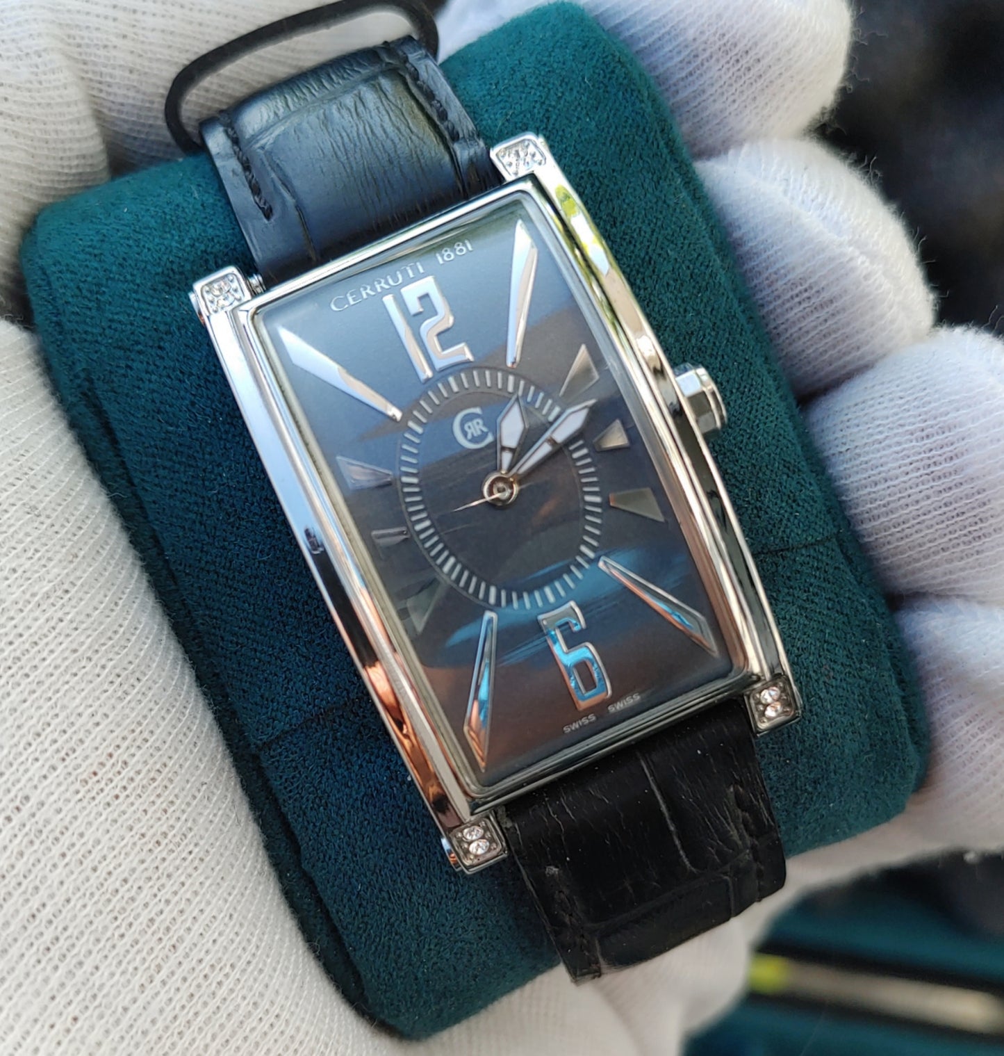 Cerruti 1881 Reference 66342 Sqaure Dial Curved Watch