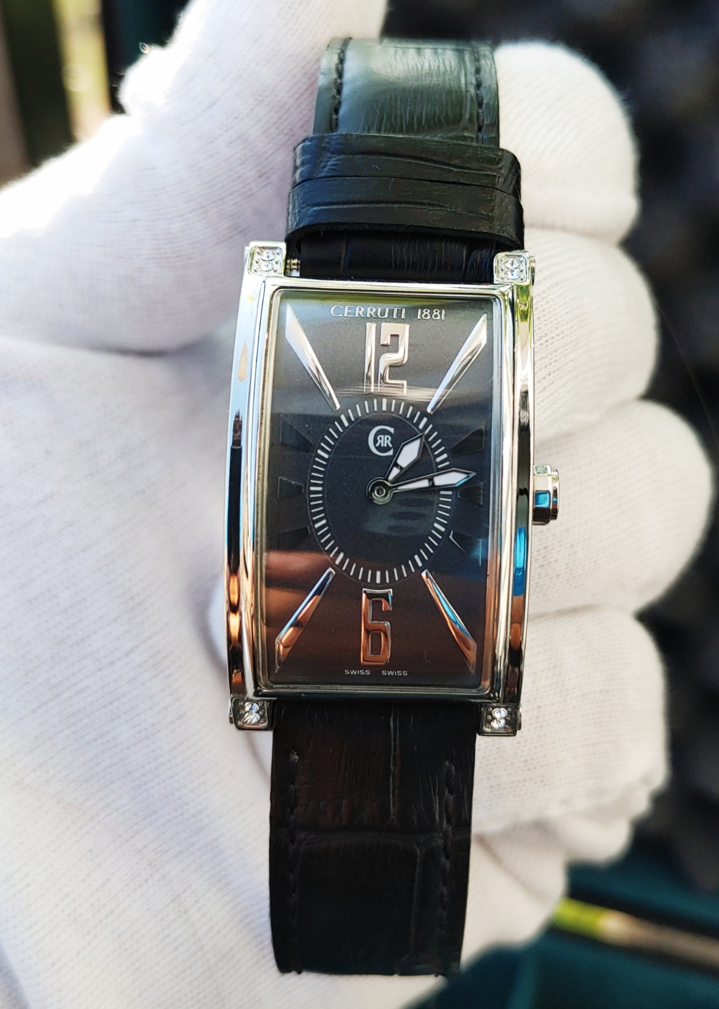 Cerruti 1881 Reference 66342 Sqaure Dial Curved Watch