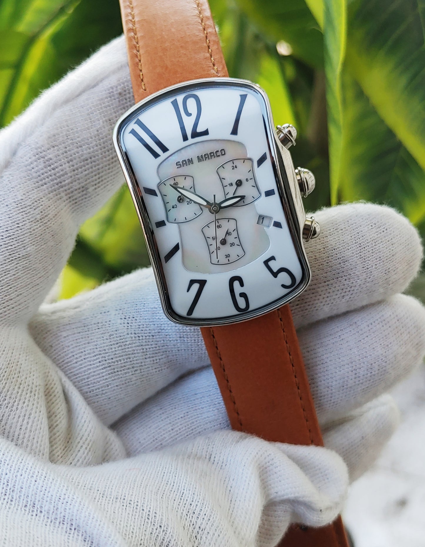 San Marco Chornograph Watch For Men Sqaure Dial
