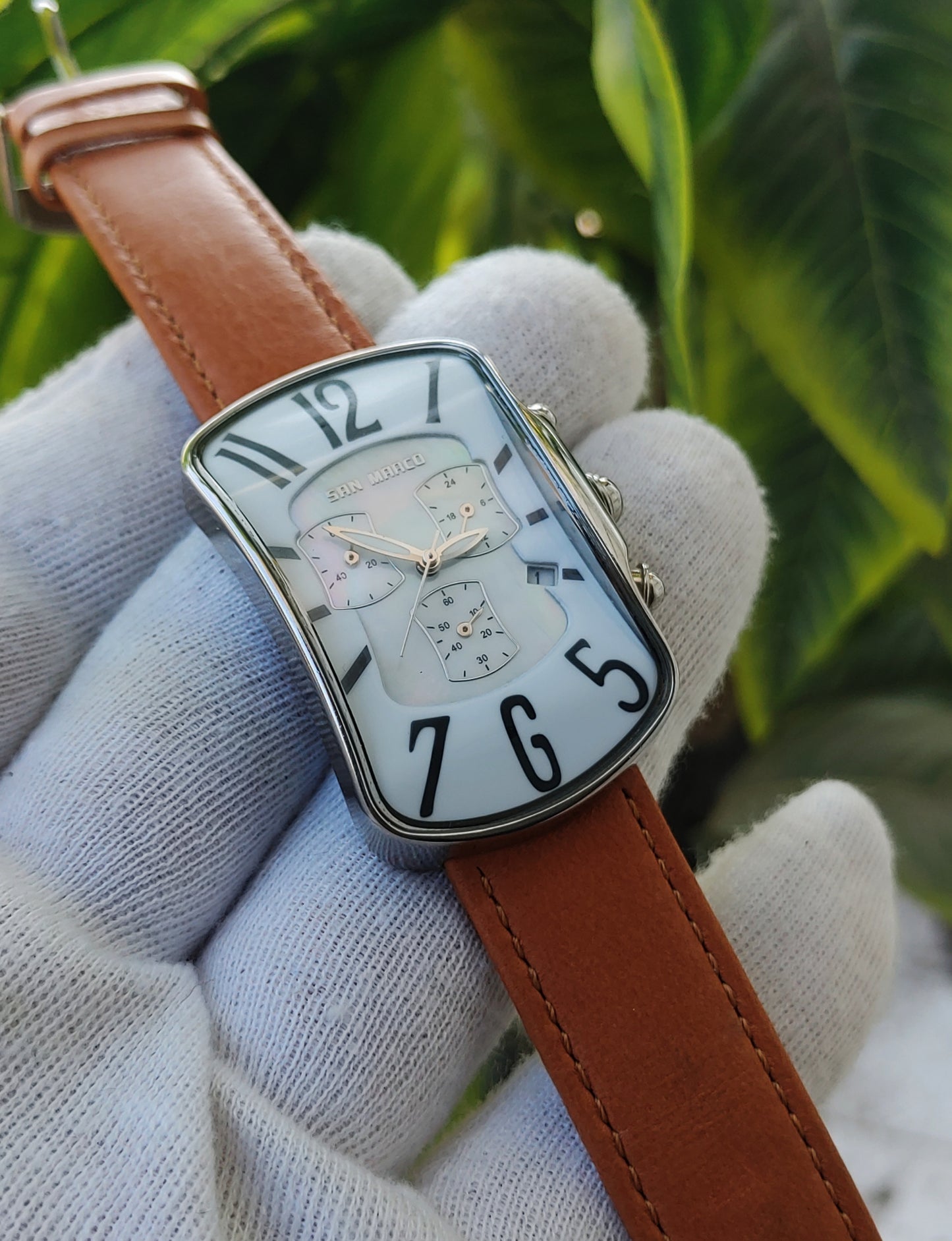 San Marco Chornograph Watch For Men Sqaure Dial