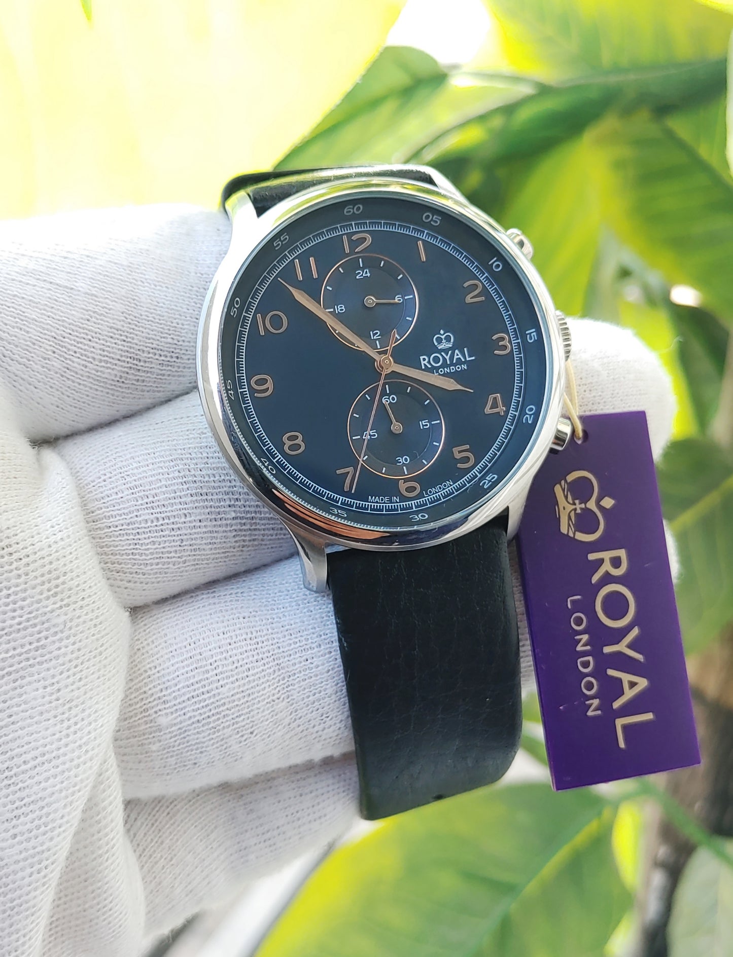 Royal London 41385-03 Leather Strap Watch For Men