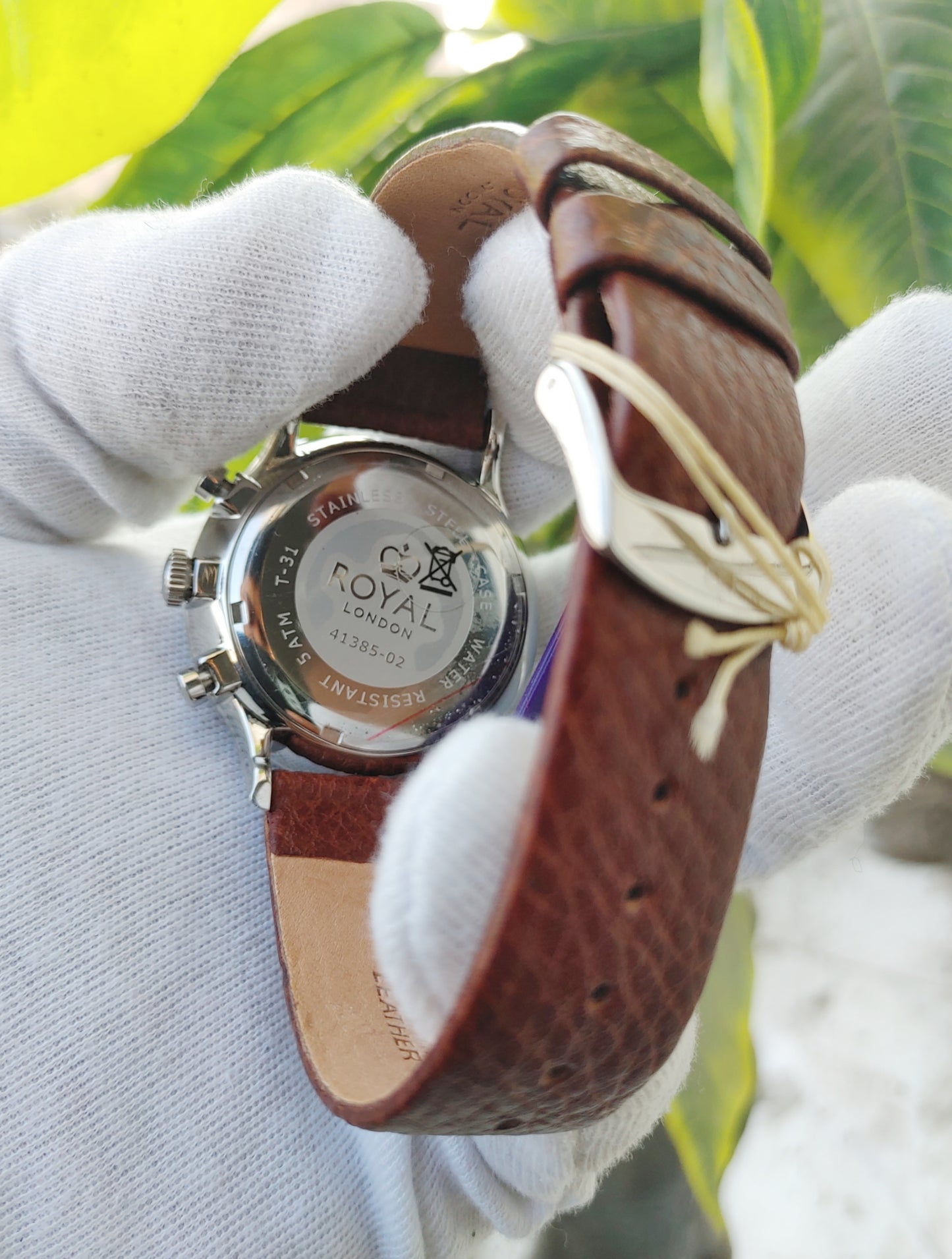 Royal London 41385-02 Leather Strap Watch For Men