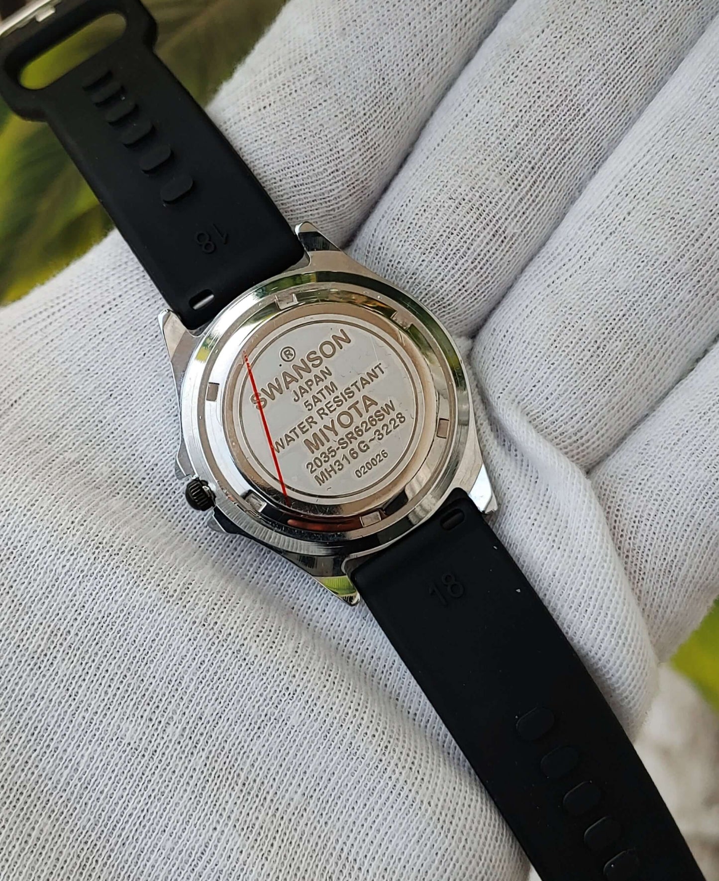 Swanson Japan MH316G-3228 Numbering Dial Watch