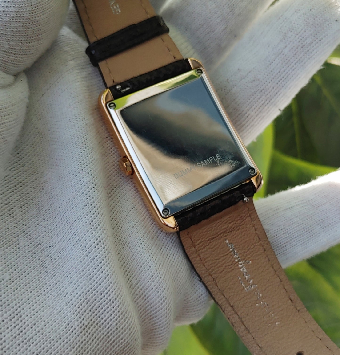 Ferragamo Tank Shape Watch For Men Swiss Made Quartz