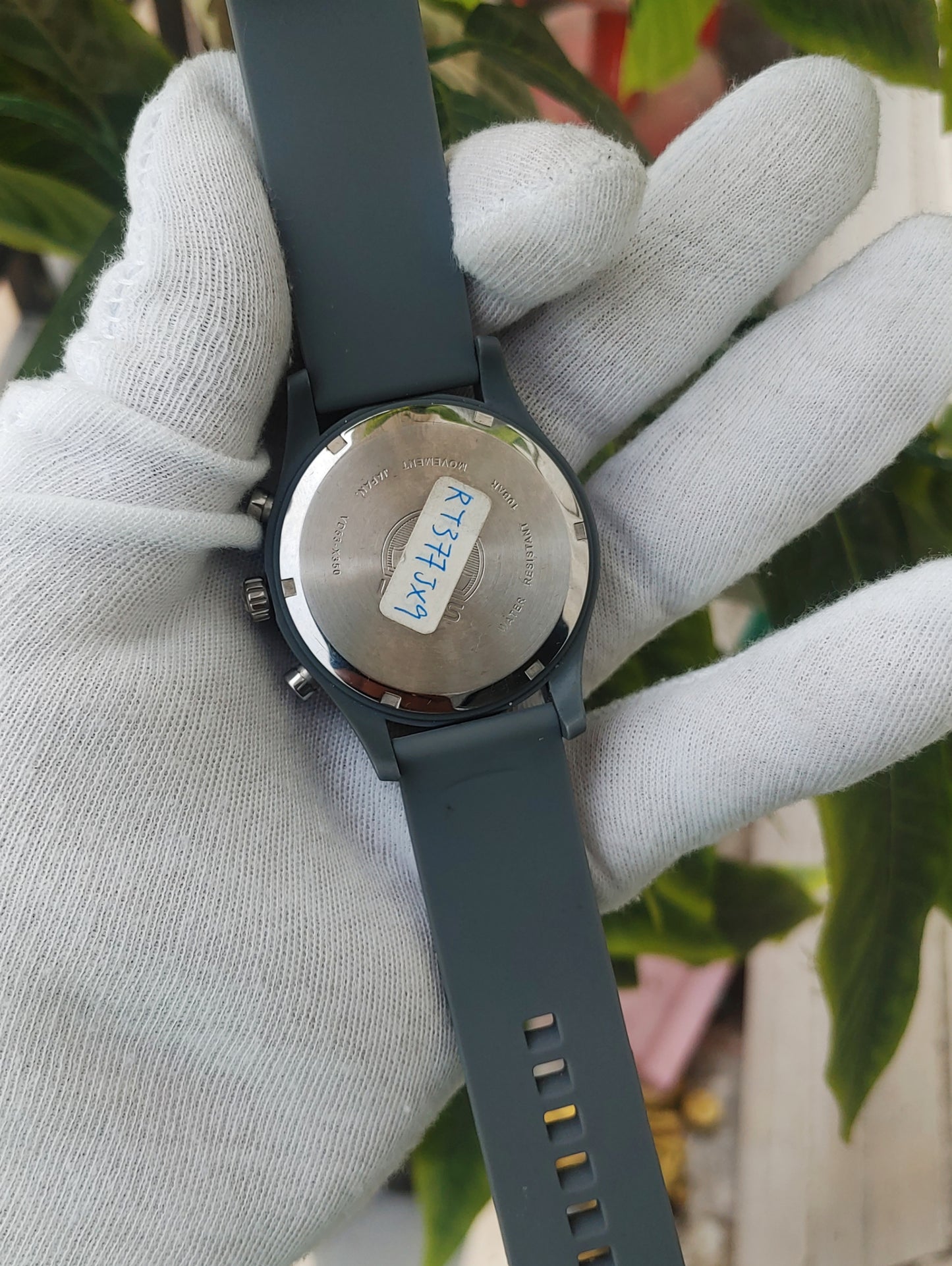 Lorus Grey RT377JX9 Rubber Straps Sports Chronograph Watch