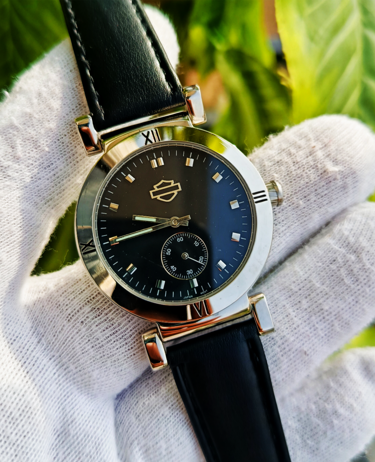 Harley Davidson By Boluva Vintage Watch Men's Black Dial