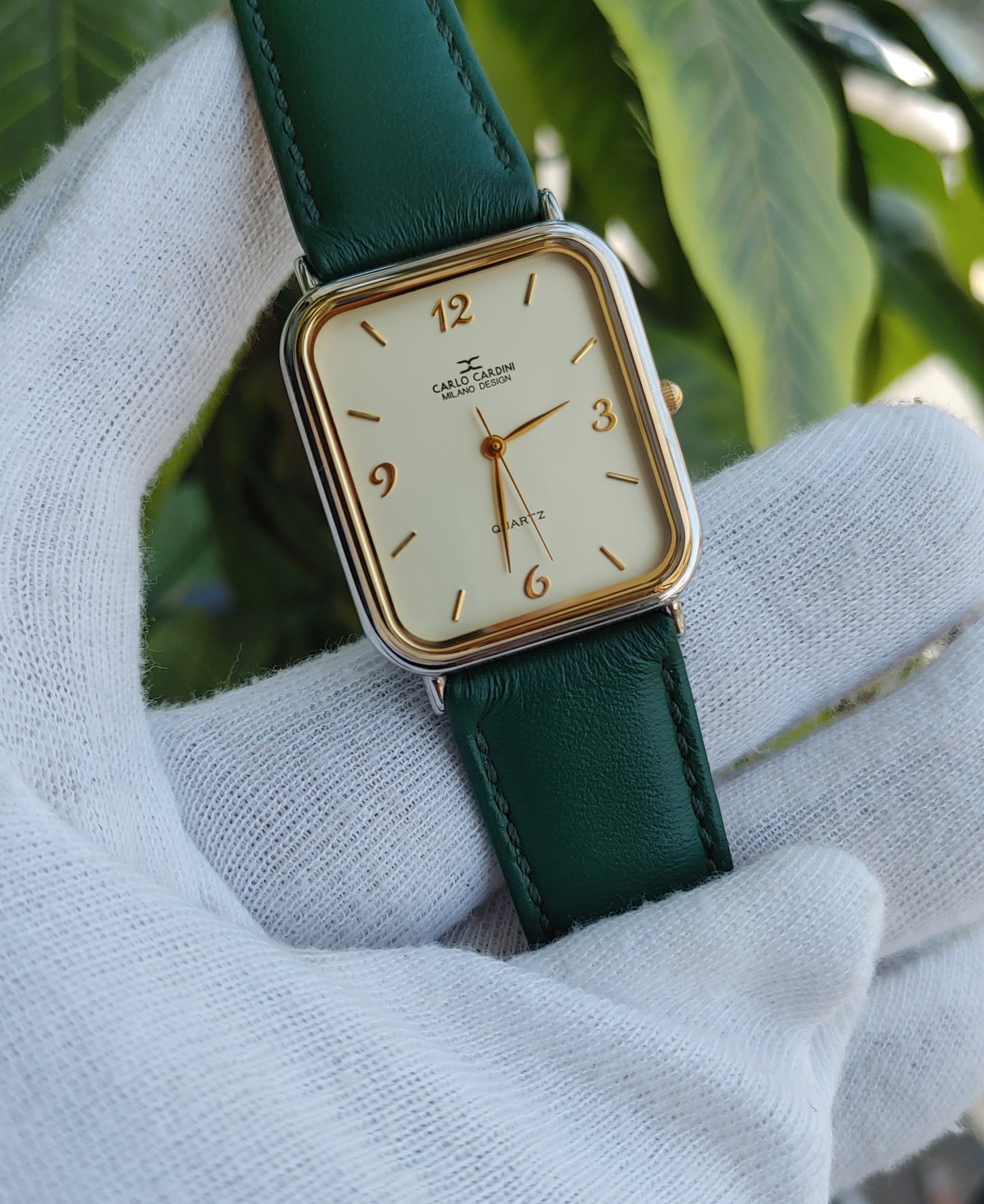 Carlo Cardini Slim Leather Strap Men's Watch with Original Packing