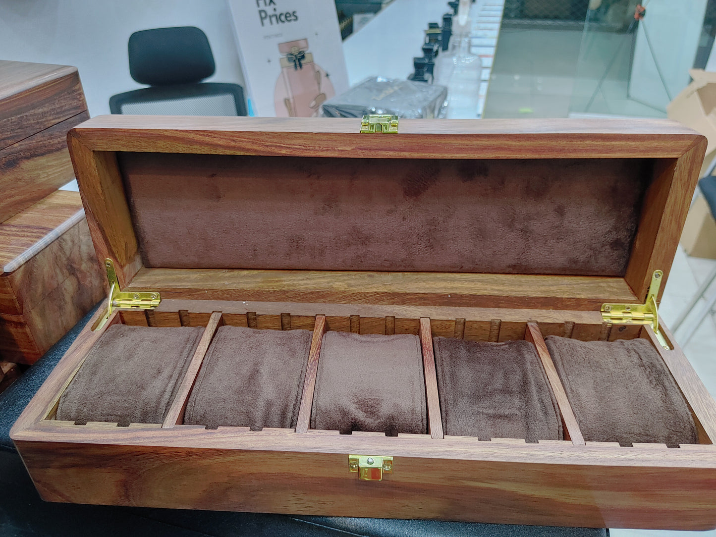 Wooden Box 5 Slots Premium