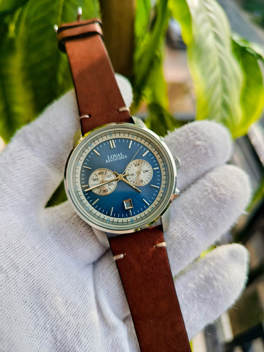 Loyal Adventurer Men's Chronograph Watch – Rugged Elegance in Stainless Steel