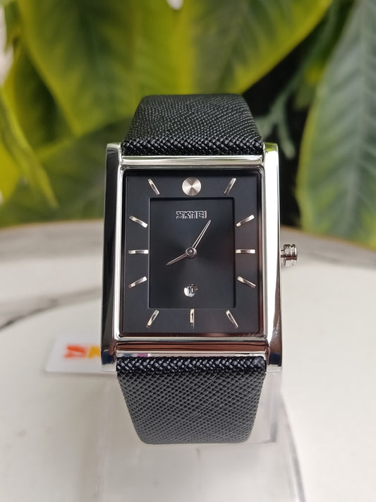 Skmei 9256 Tank Black Dial Tank Shape Watch