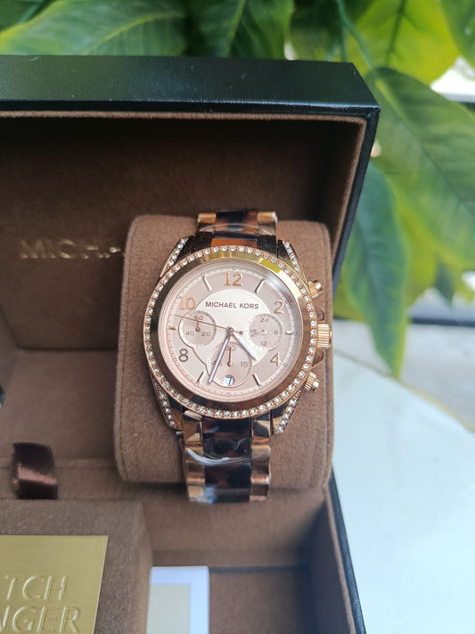 Michael Kors MK5859 Women's Chronograph Rose Gold Stainless Steel Watch