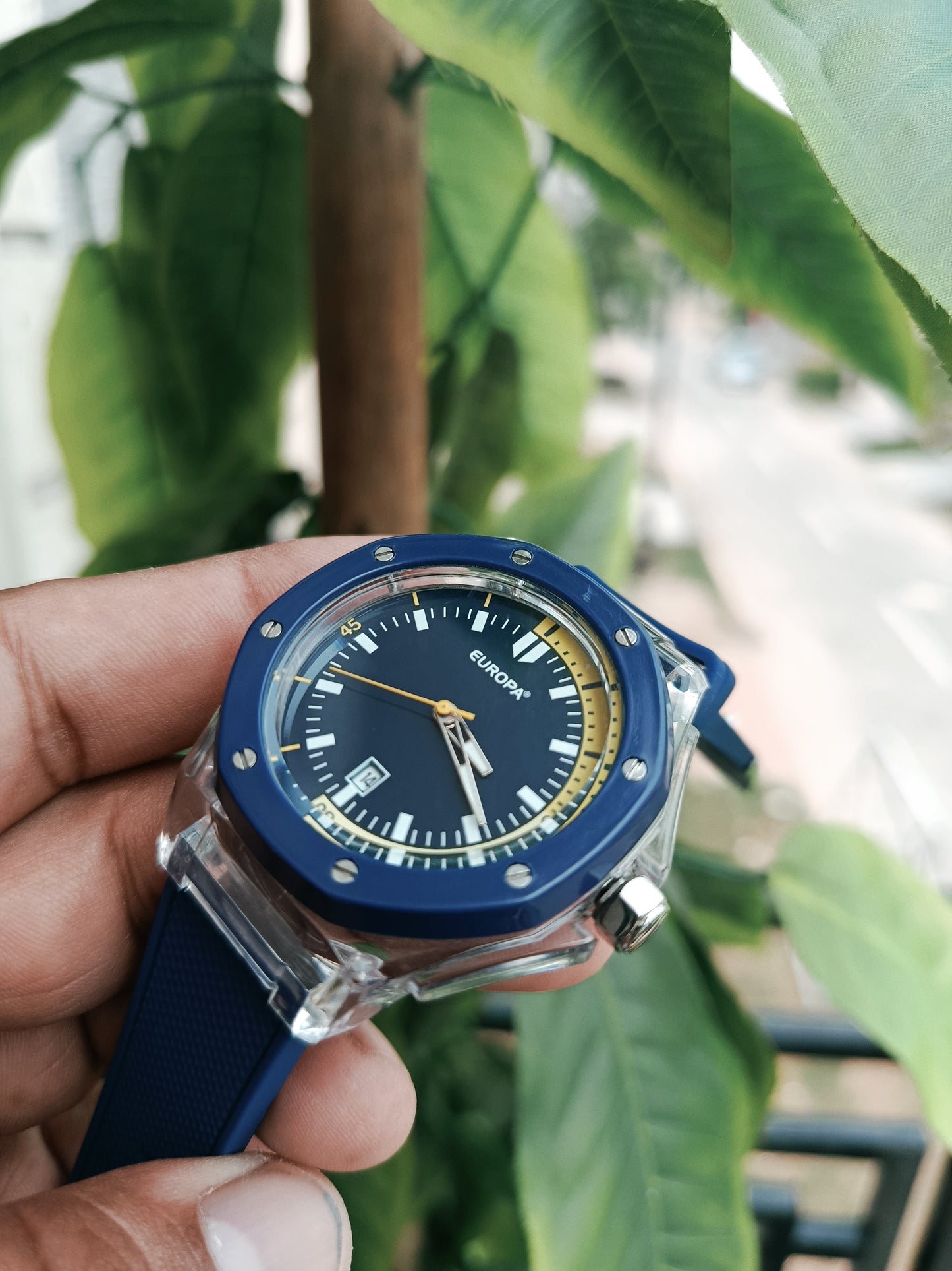 Europa Men's Watch Silicone Strap